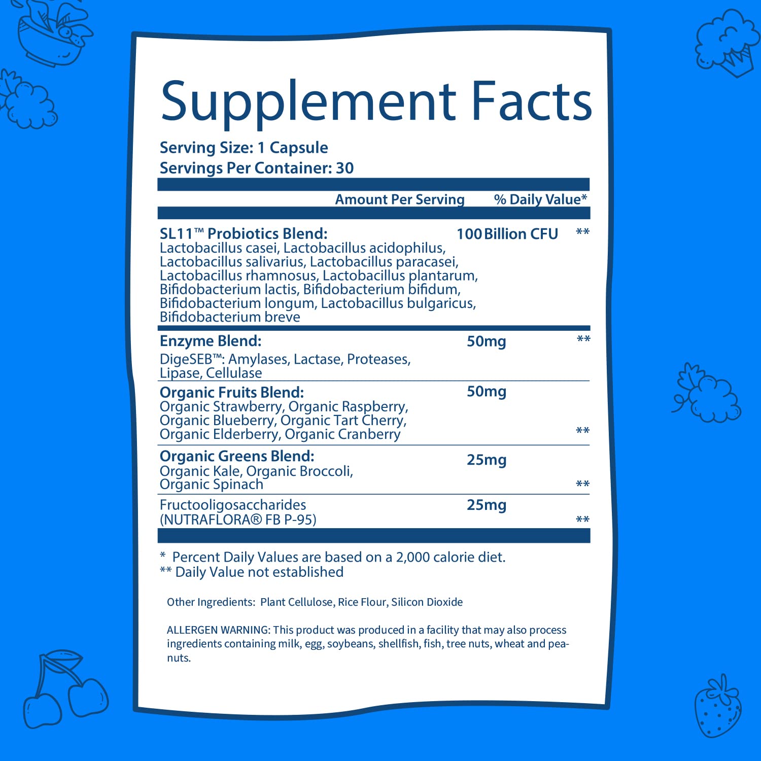 100 Billion - Probiotics and Prebiotics Supplement Pills - Digestive Enzymes and Prebiotic - AB Mystery