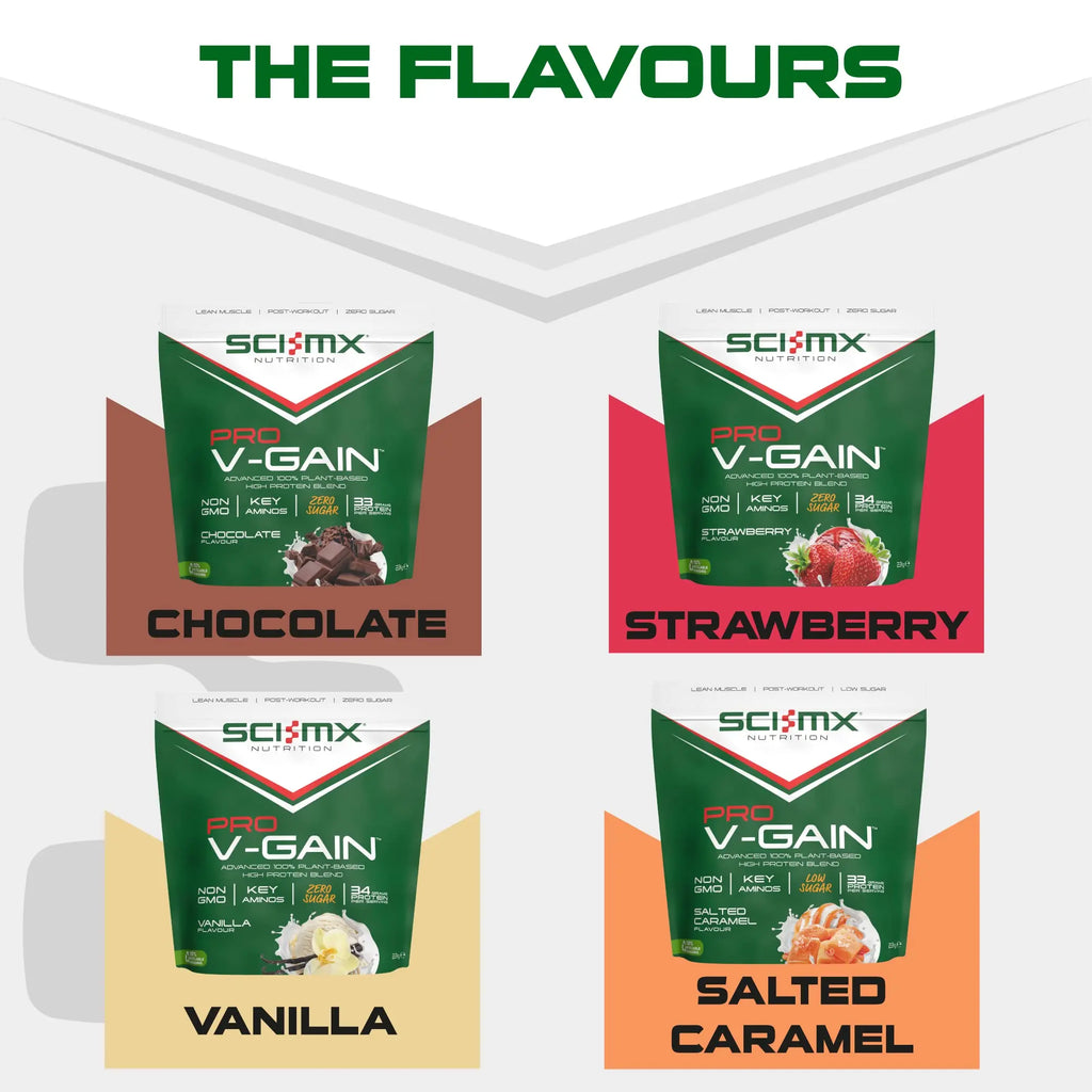 SCI-MX Pro-V Gain - 100% Vegan Vanilla Flavour Soy Protein Powder Isolate + B12 + Magnesium SCI-MX