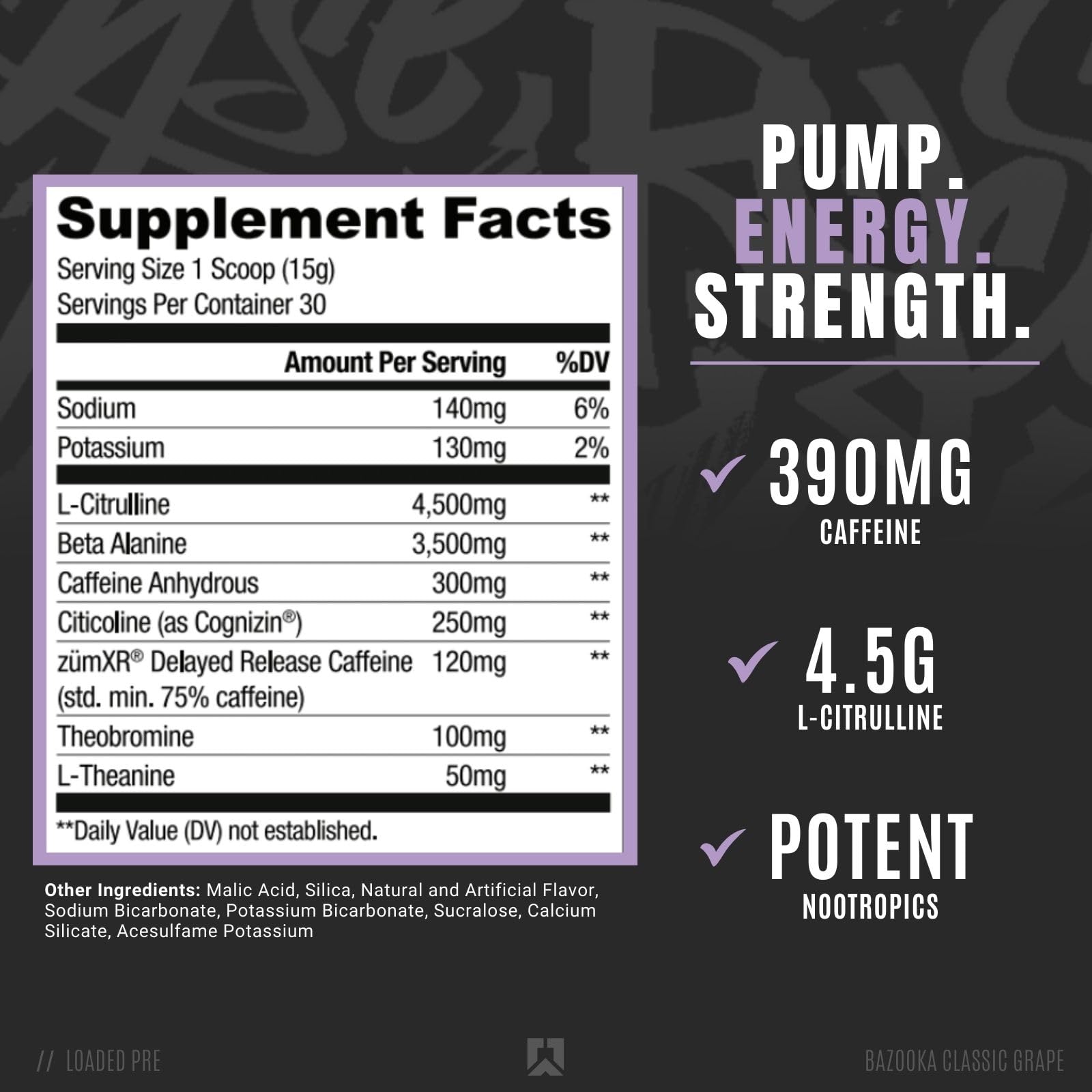 RYSE Up Supplements Loaded Pre Workout Powder Supplement for Men & Women - AB Mystery