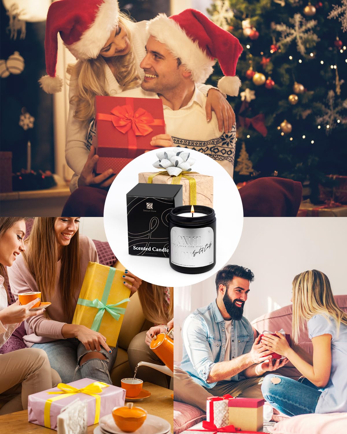 Aromatherapy Candle, Handcrafted with Natural Soy Wax and Essential Oils for Home Scented Appreciation - AB Mystery