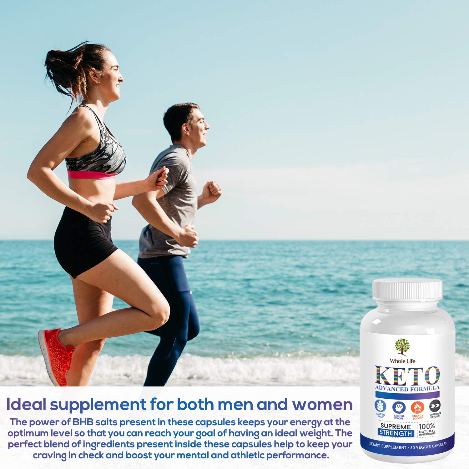 WHOLE LIFE Keto Advanced Formula Diet BHB Pills - Ketogenic All Natural, Support - AB Mystery