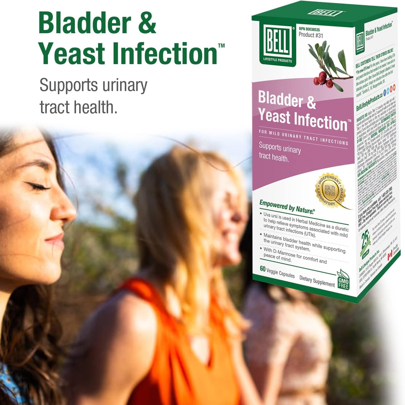 Bell Lifestyle Products Bladder Health and Yeast Balance - 60 Capsules - AB Mystery