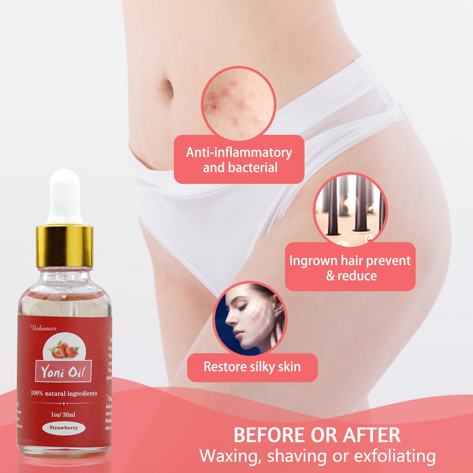 3 Pack Feminine Wash Yoni Bar Yoni Oil Set for Women, Yoni Wash for Balance Vagina PH Wetness - AB Mystery