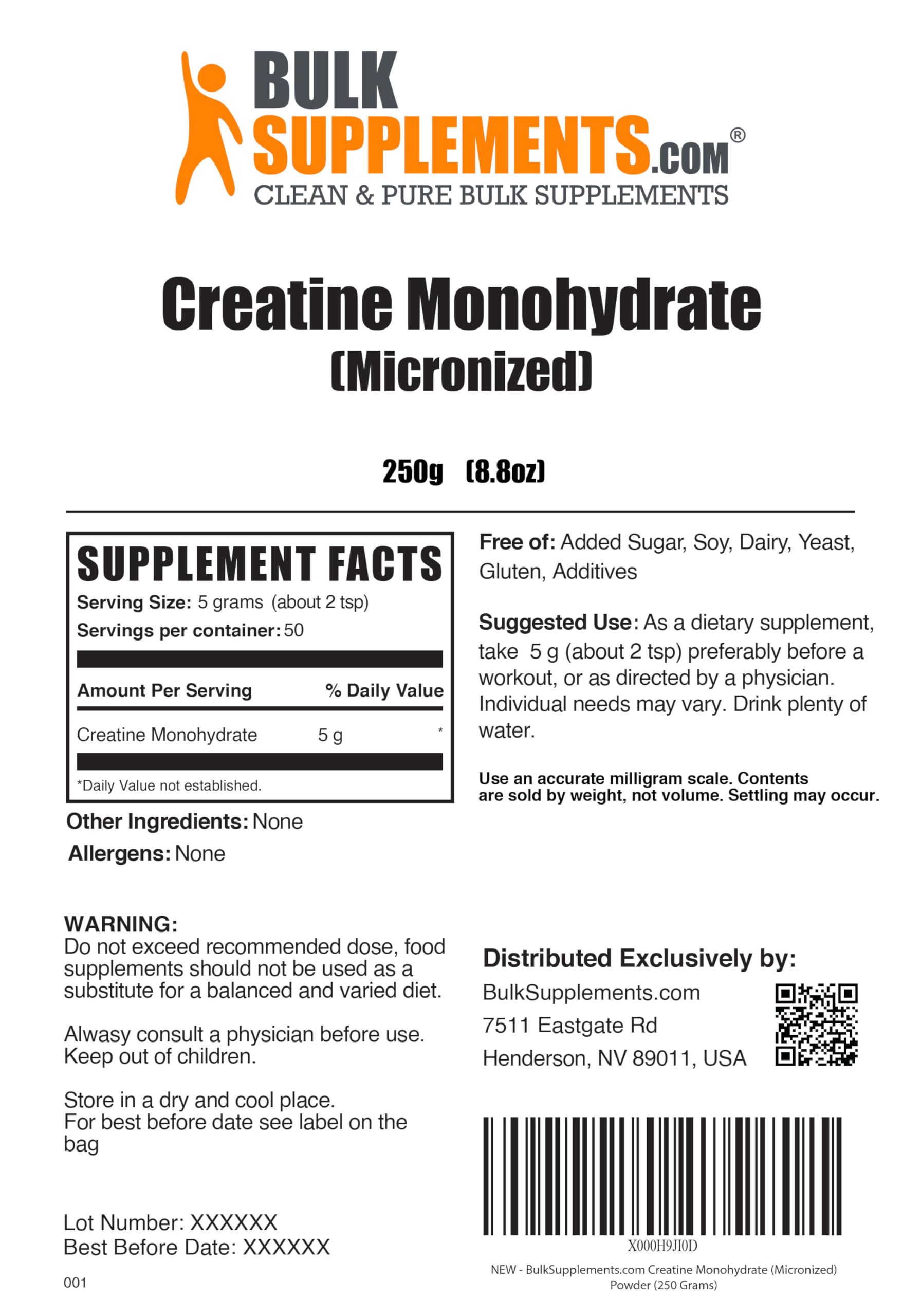 BULKSUPPLEMENTS.COM Creatine Monohydrate Powder - Micronized Creatine - AB Mystery