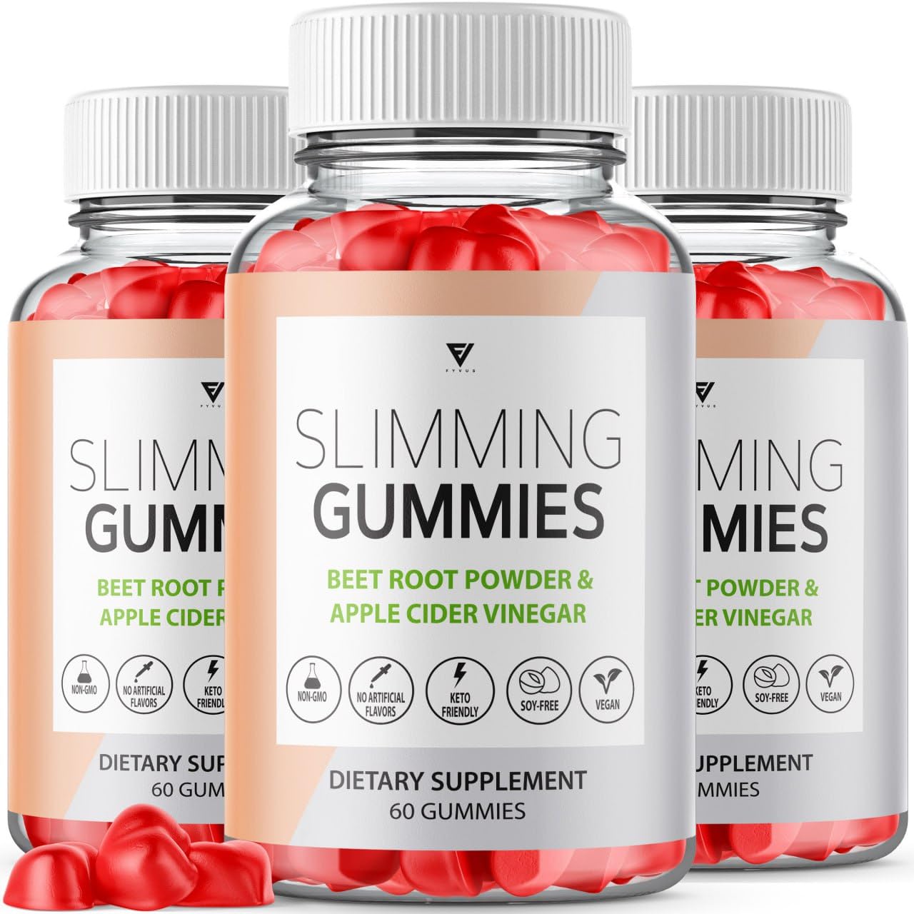 (3 Pack) Slimming Gummies It Works for Weight Loss with Apple Cider Vinegar Itworks Its 