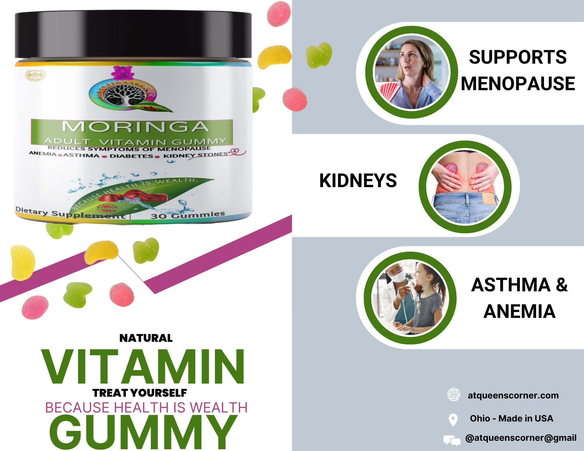 Moringa- Adult Supplement Gummy - AB Mystery