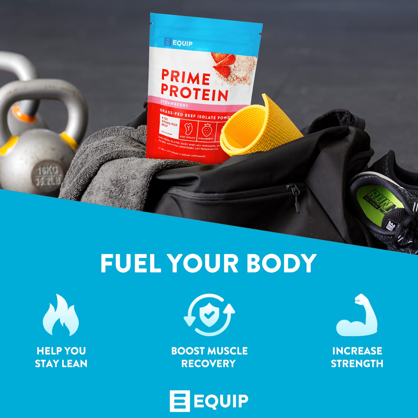 Equip Foods Prime Protein - Grass-Fed Beef Protein Powder Isolate -Paleo and Keto - AB Mystery