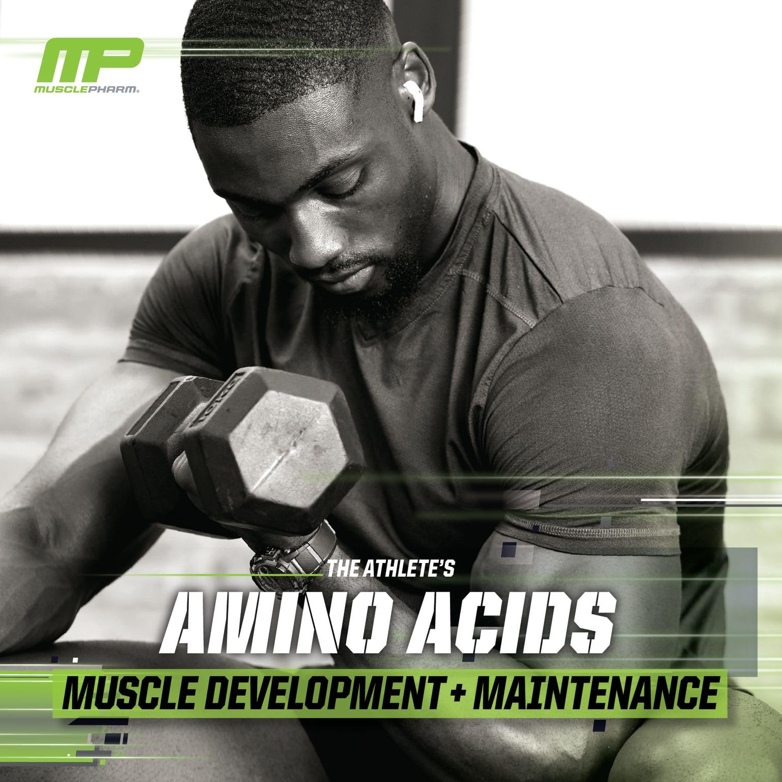 MusclePharm Essentials BCAA Powder, Pre & Post Workout Recovery Drink, Supports - AB Mystery