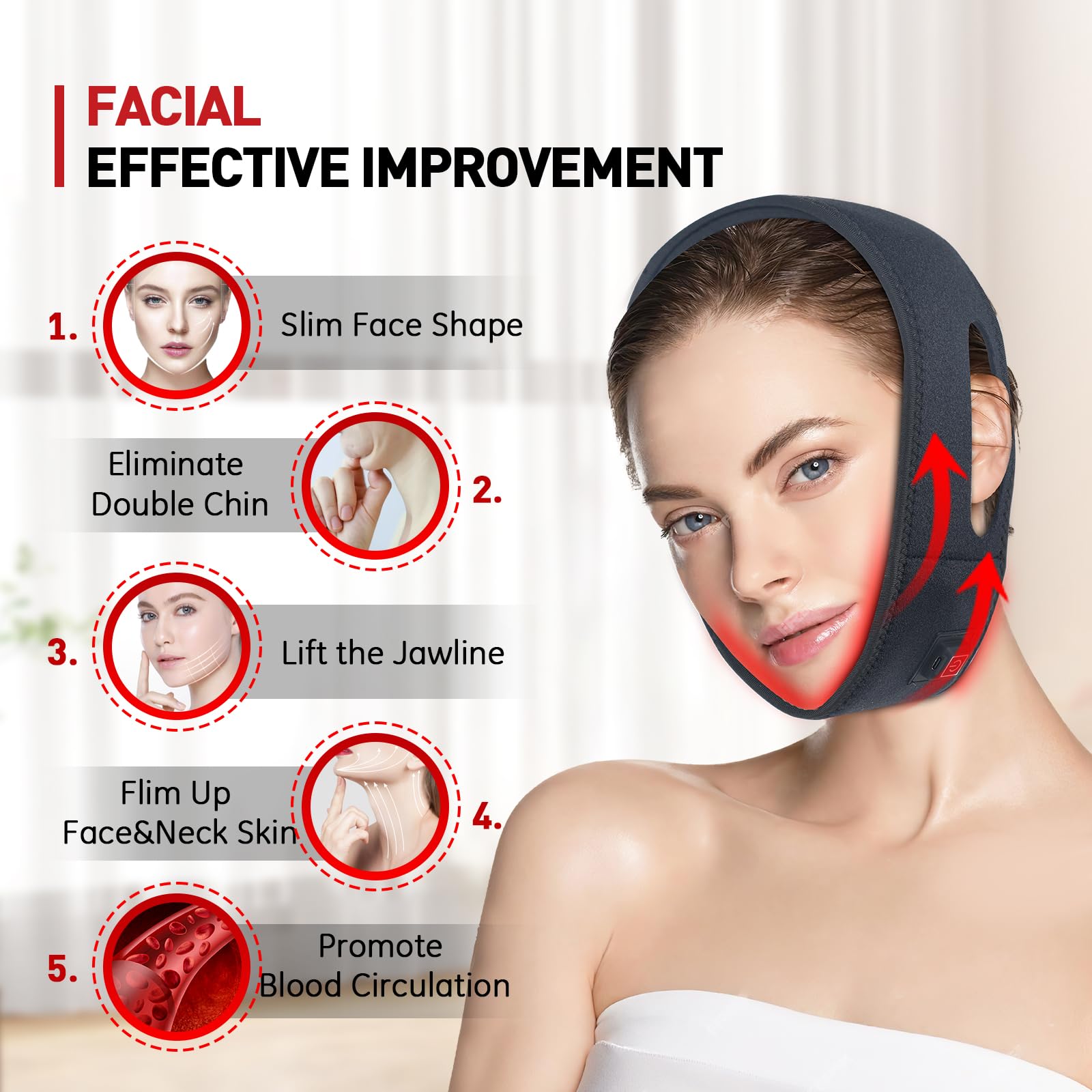 Rikimxin Red Light Therapy for Neck, 660nm Red Light and 850nm Near Infrared Light Therapy Pad - AB Mystery