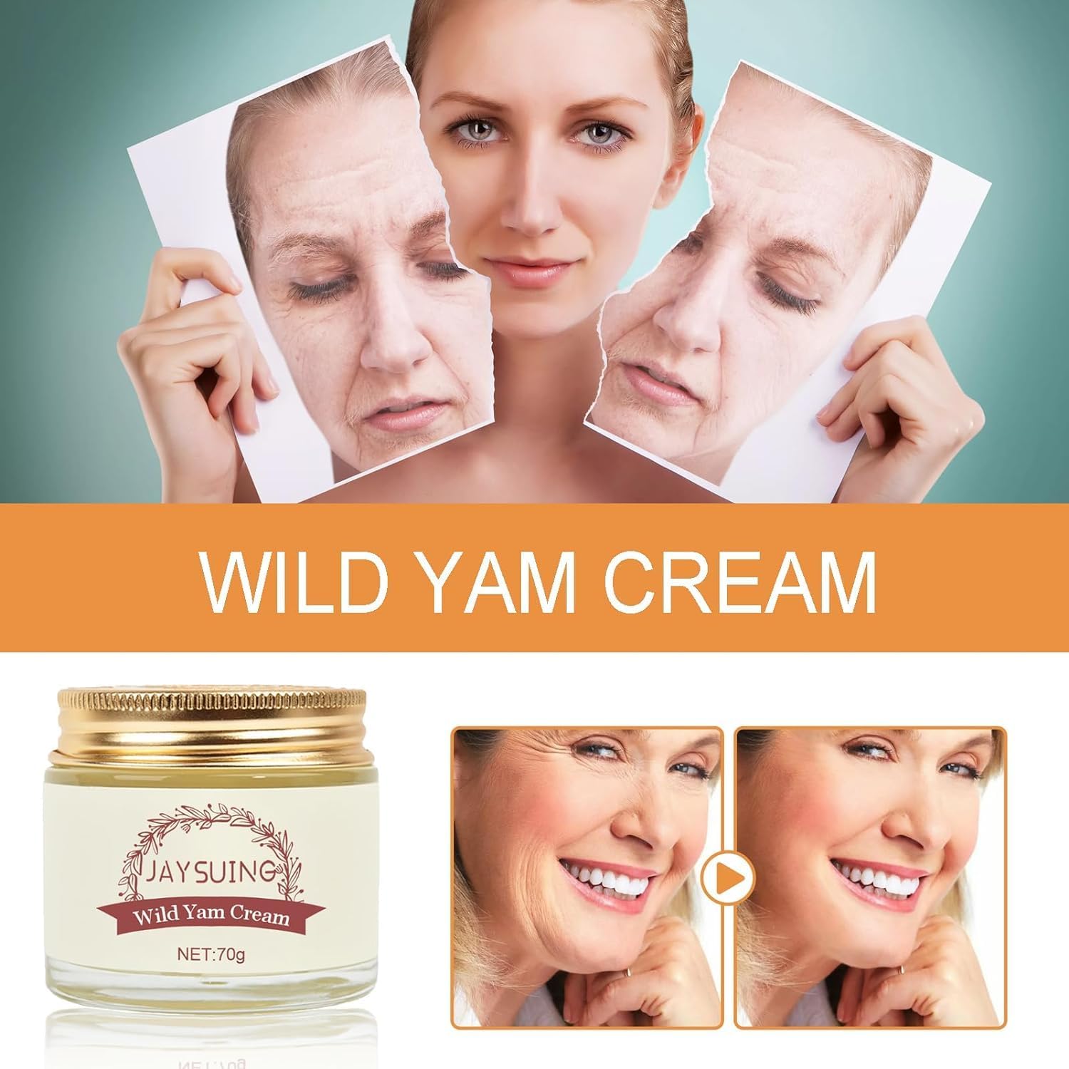 DIXII Wild Yam Cream - Wild Yam Organic Balance Hormone Cream, Women's Organic Wild Yam Root Cream - AB Mystery