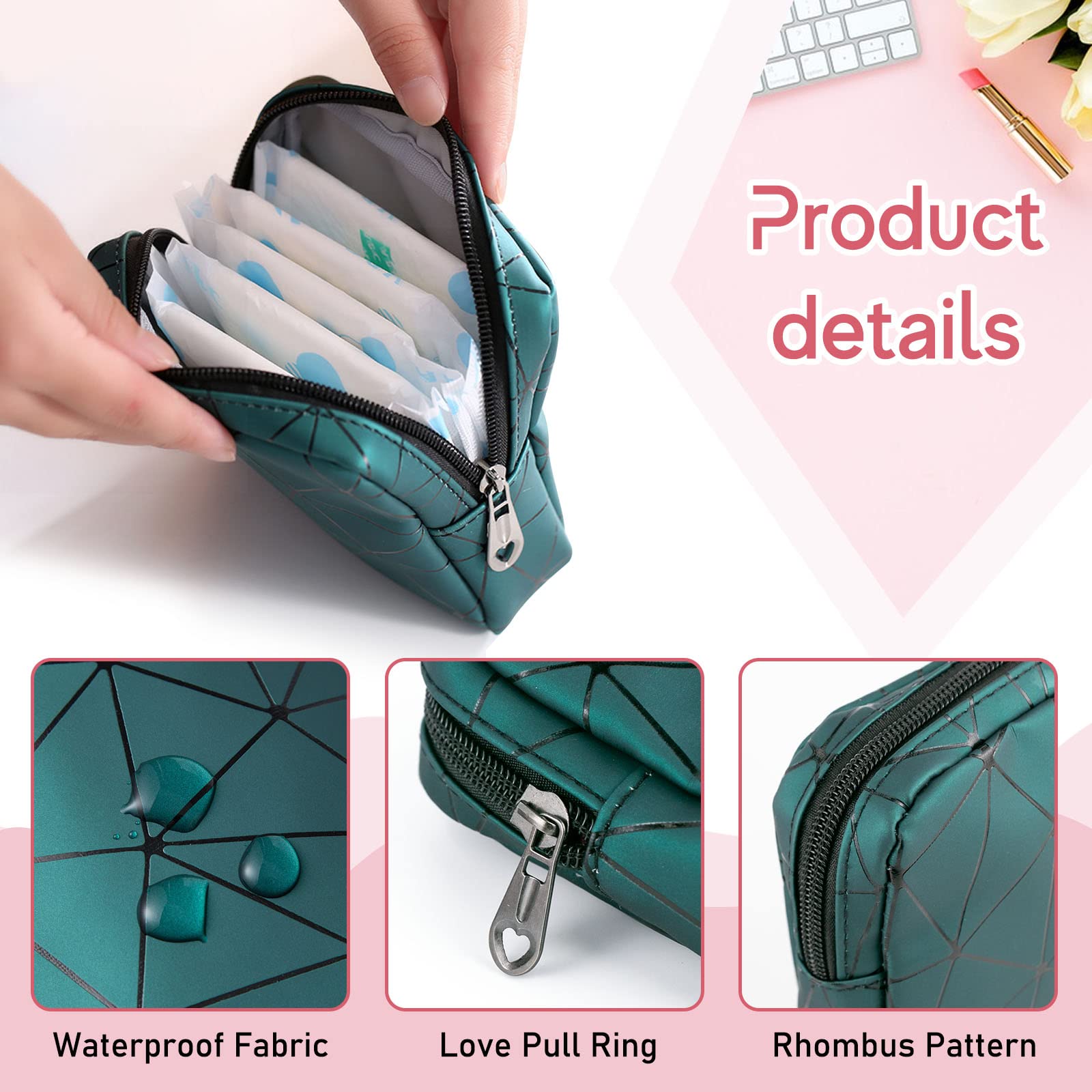 Sanitary Napkin Storage Bags 4PCS Menstrual Cup Pouches Nursing Pad Holder Tampon Bags - AB Mystery