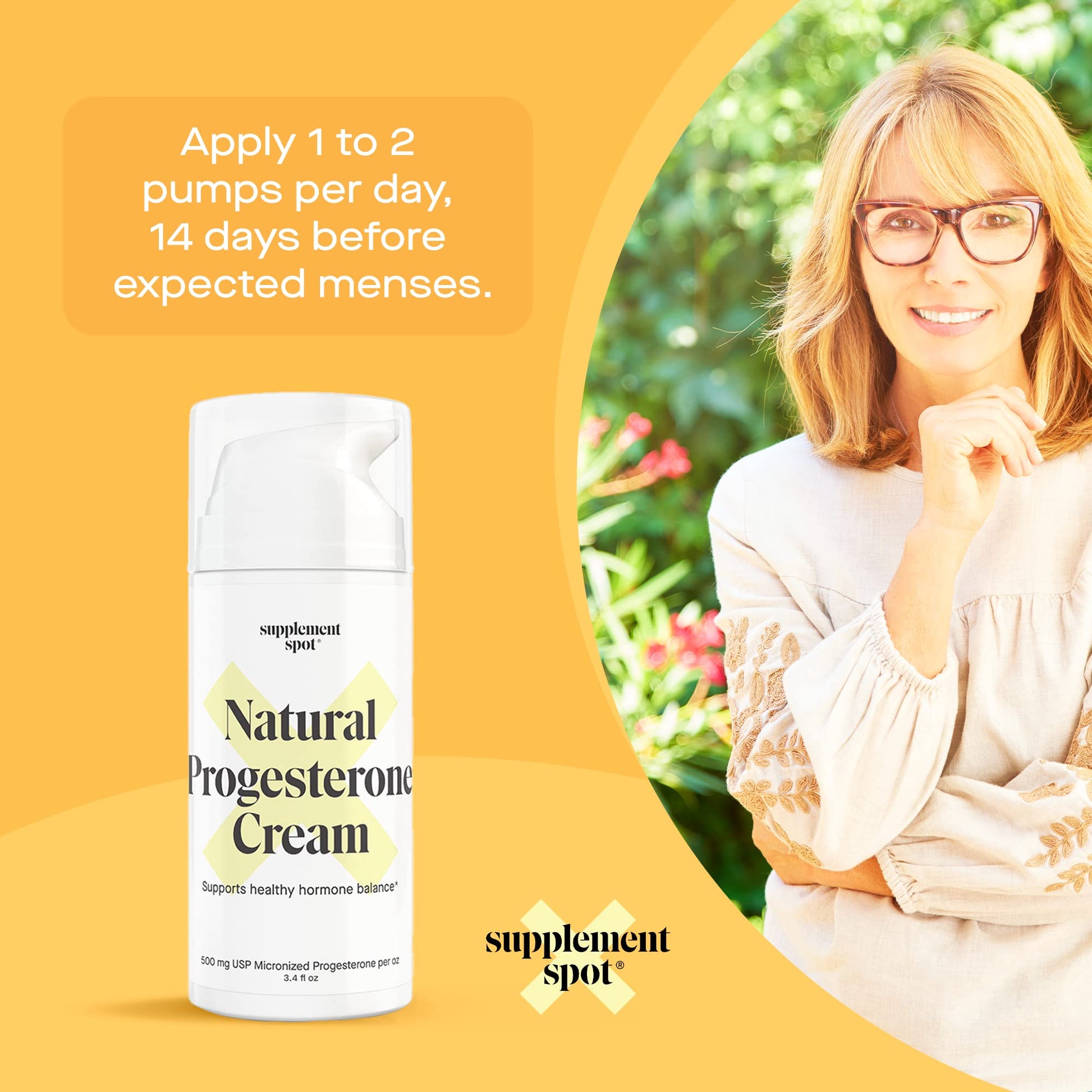 Supplement Spot Natural Progesterone Cream for Women – Micronized Bioidentical Progesterone Cream - AB Mystery