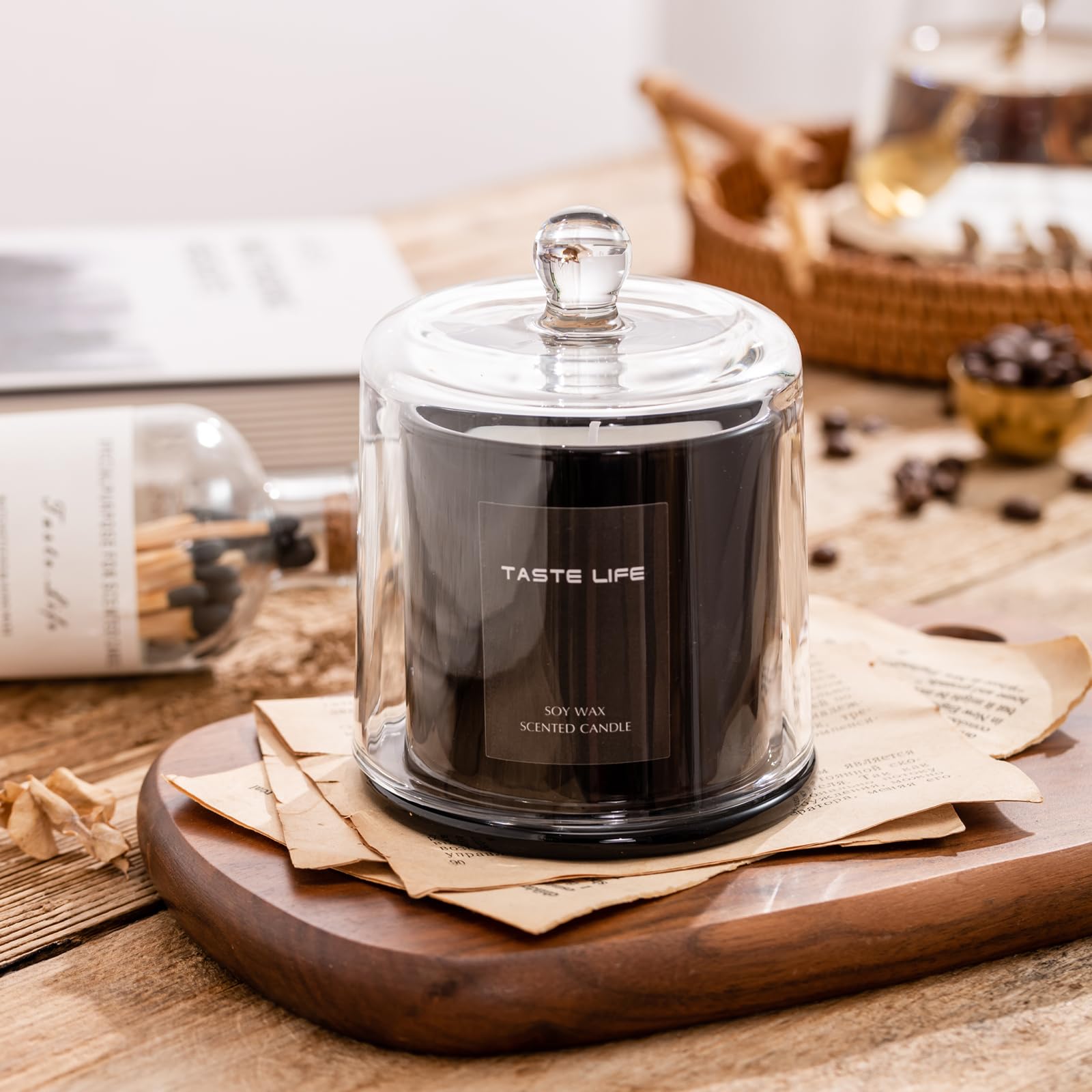 CELBERENA Scented Candles, Soy Candles for Home Scented, Lavender Vanilla Candles - Aromatherapy Candles - AB Mystery