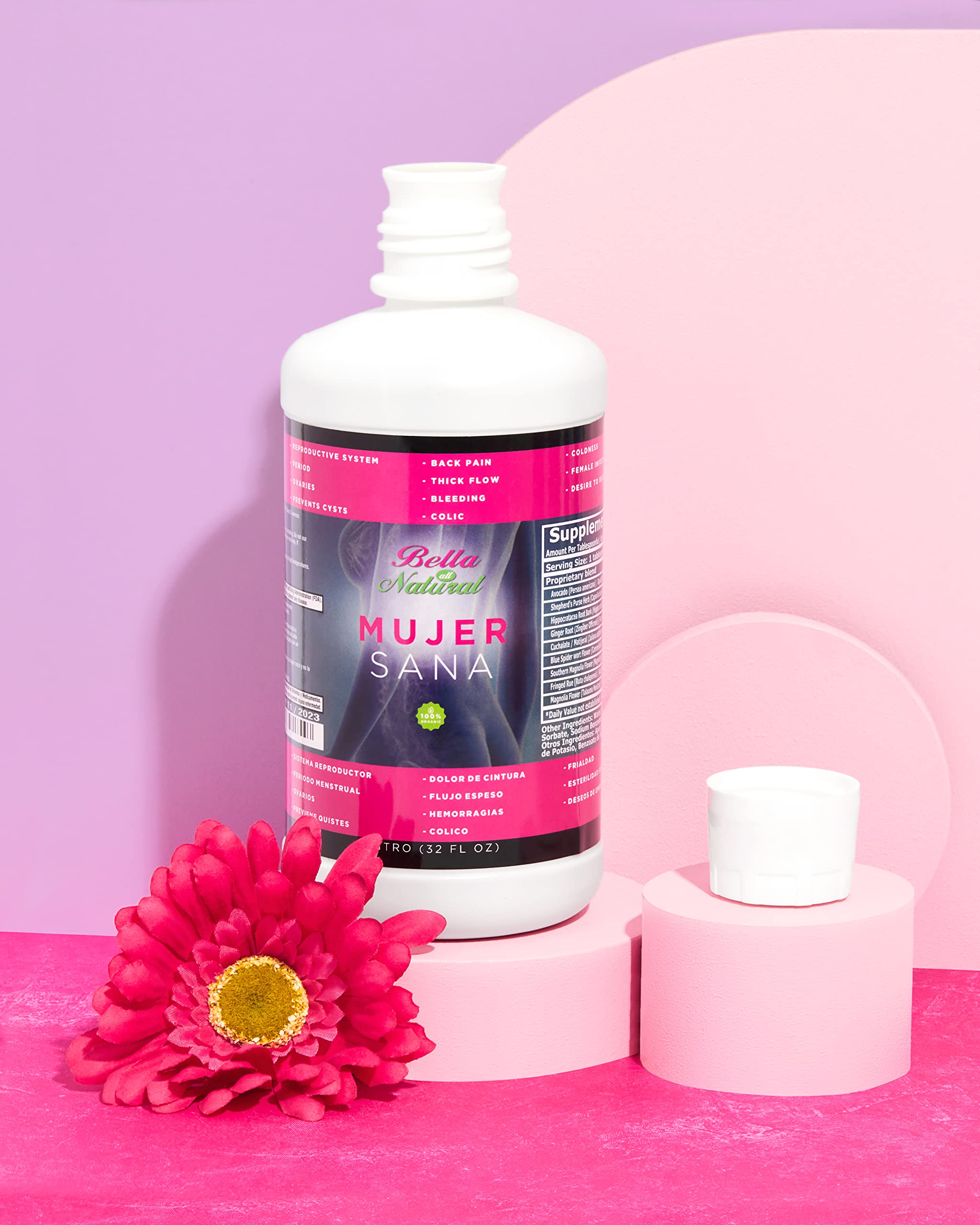 Bella All Natural Mujer Sana Healthy Woman, Hormonal imbalance, PCOS, Period Cramps - AB Mystery