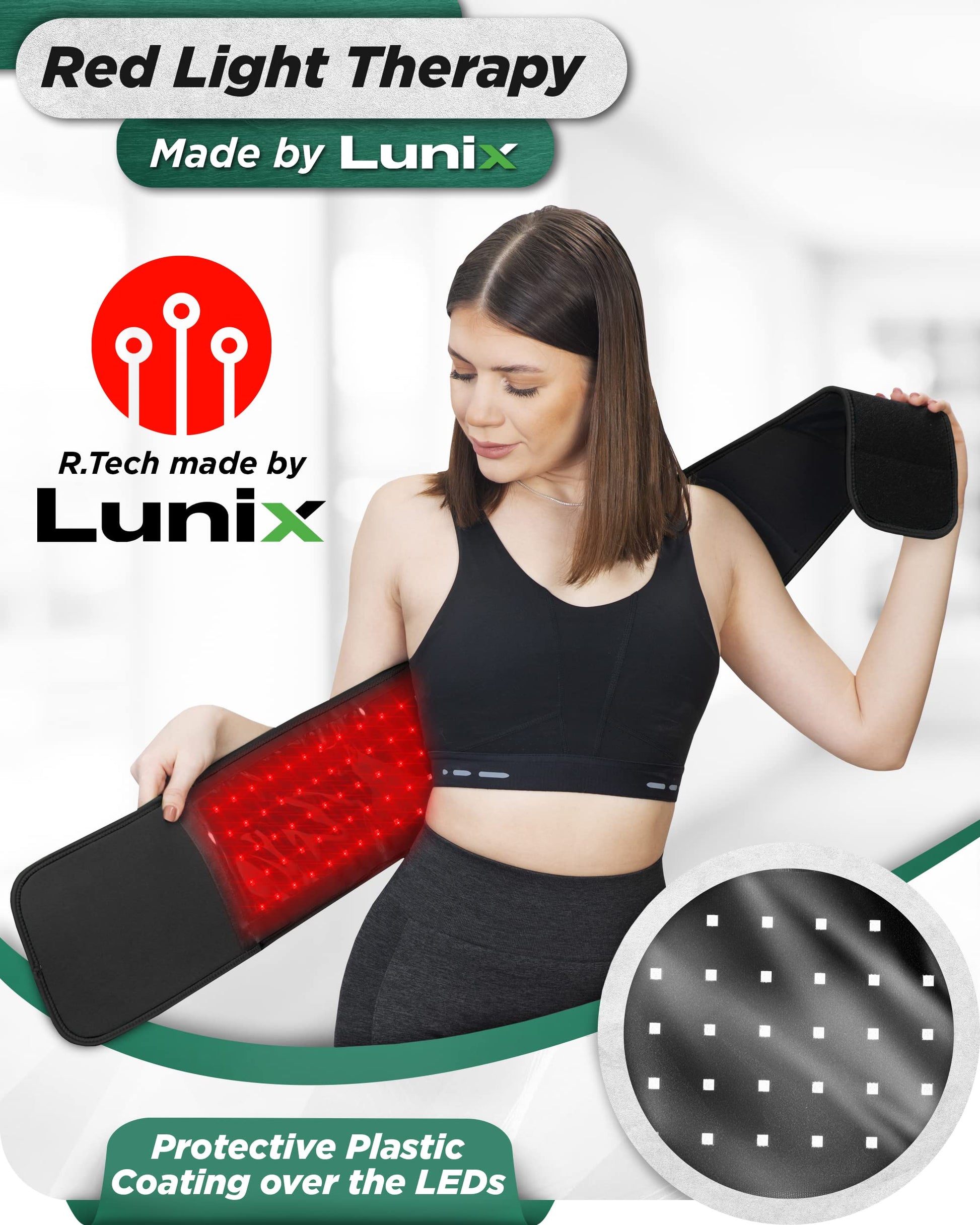Lunix LX16 Red Light Therapy Belt, Near Infrared Light and Red Light Therapy to Improve Circulation - AB Mystery