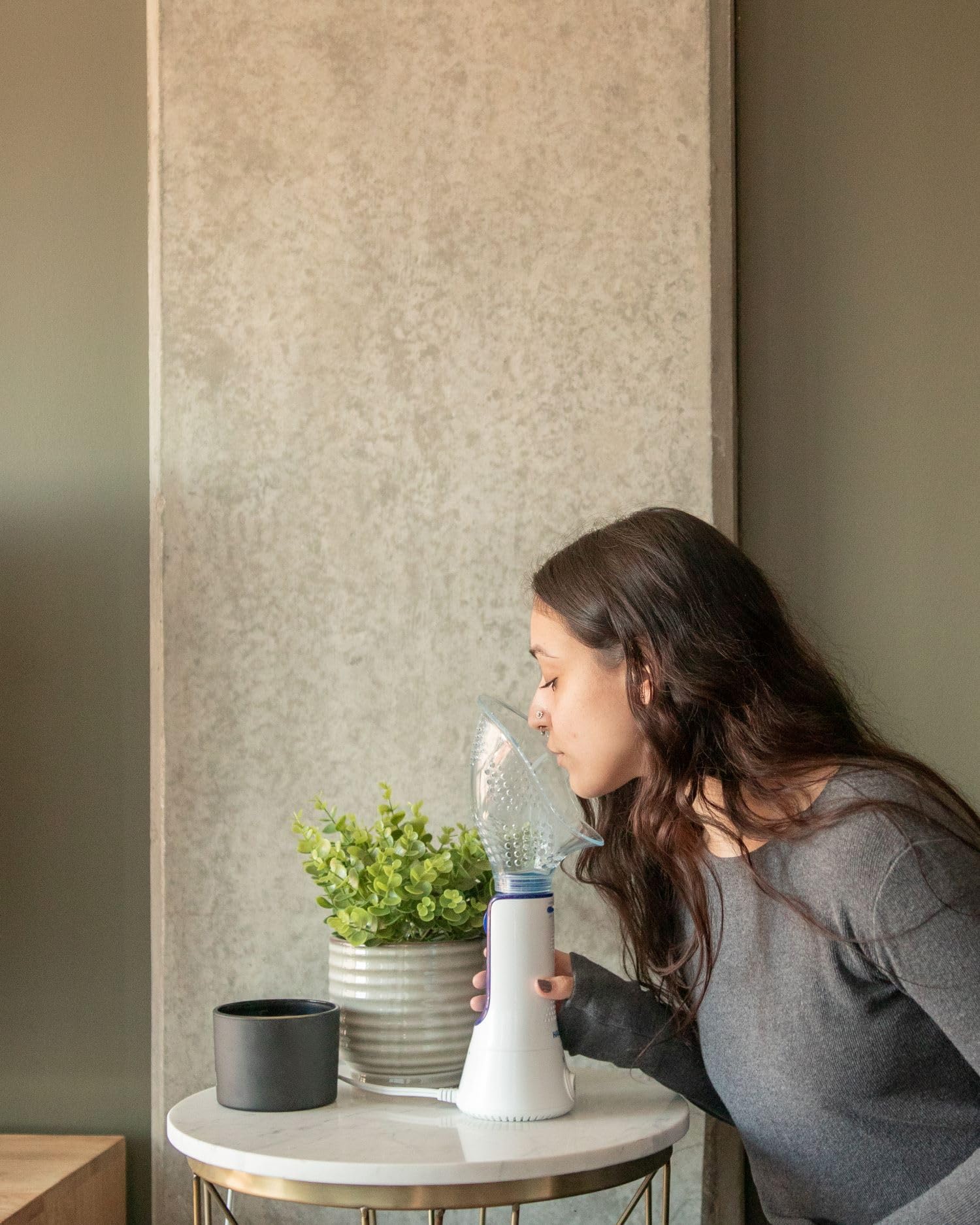 Crane x HALLS Corded Personal Steam Inhaler for Sinus, Congestion, Cough, & Cold Relief - AB Mystery