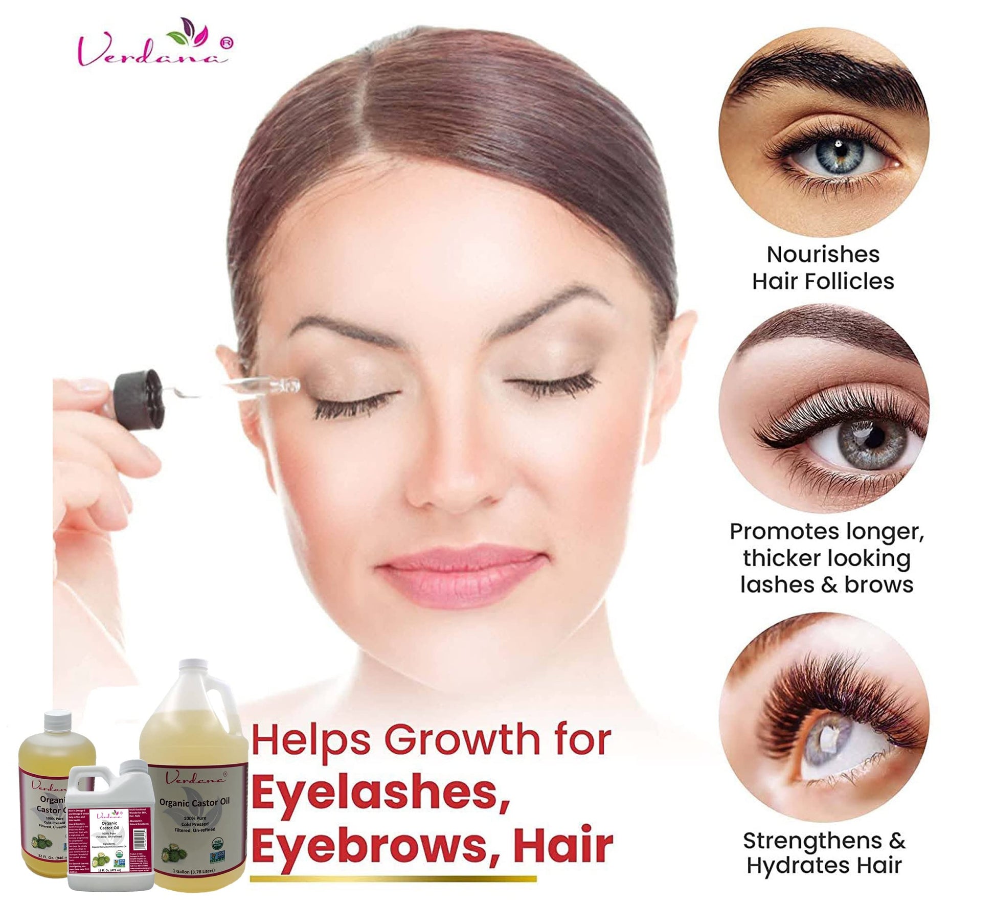 Verdana Organic Castor Oil – USDA Certified Organic – Cold Pressed, Unrefined, 100% Pure and Hexane - AB Mystery