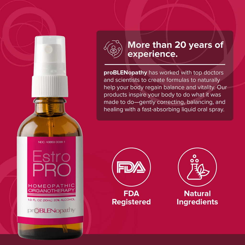 proBLEN Estrogen & Progesterone Oral Spray for Hormone Balance & Menopause Care 30ml - AB Mystery