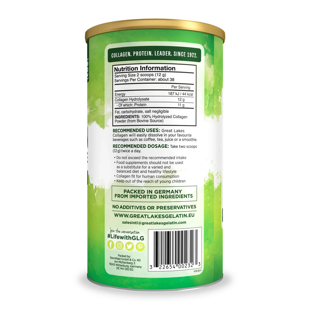 Great Lakes Gelatin Collagen Hydrolysate, Grass-Fed Bovine Hydrolysed Collagen Peptides Protein - AB Mystery