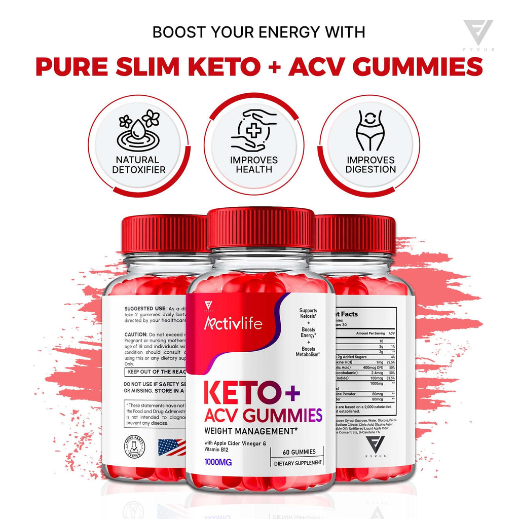 (2 Pack) Activlife Keto ACV Gummies Activelife Keto Advanced, Active Life Keto