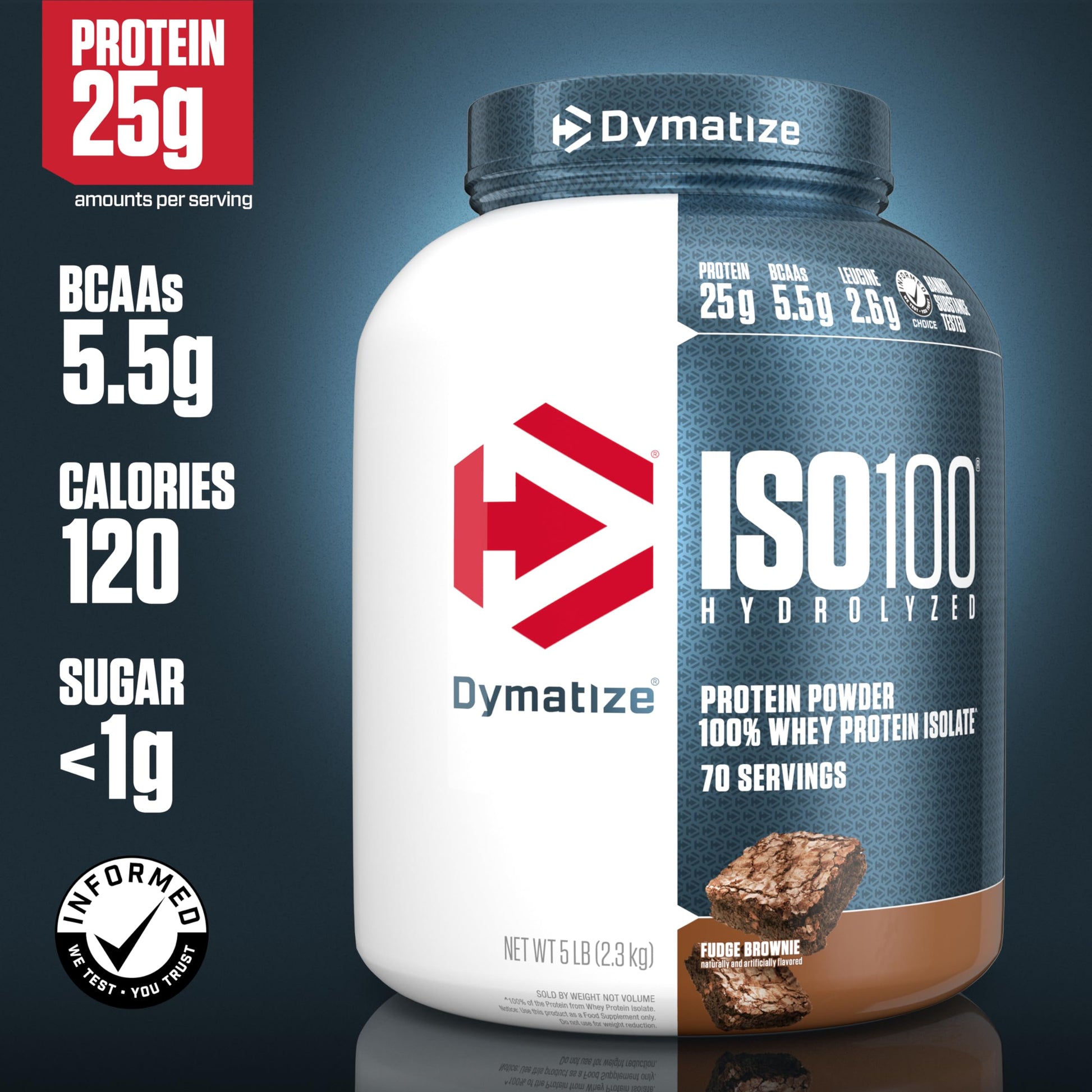 Dymatize ISO100 Hydrolyzed Protein Powder, 100% Whey Isolate Protein, 25g of Protein - AB Mystery