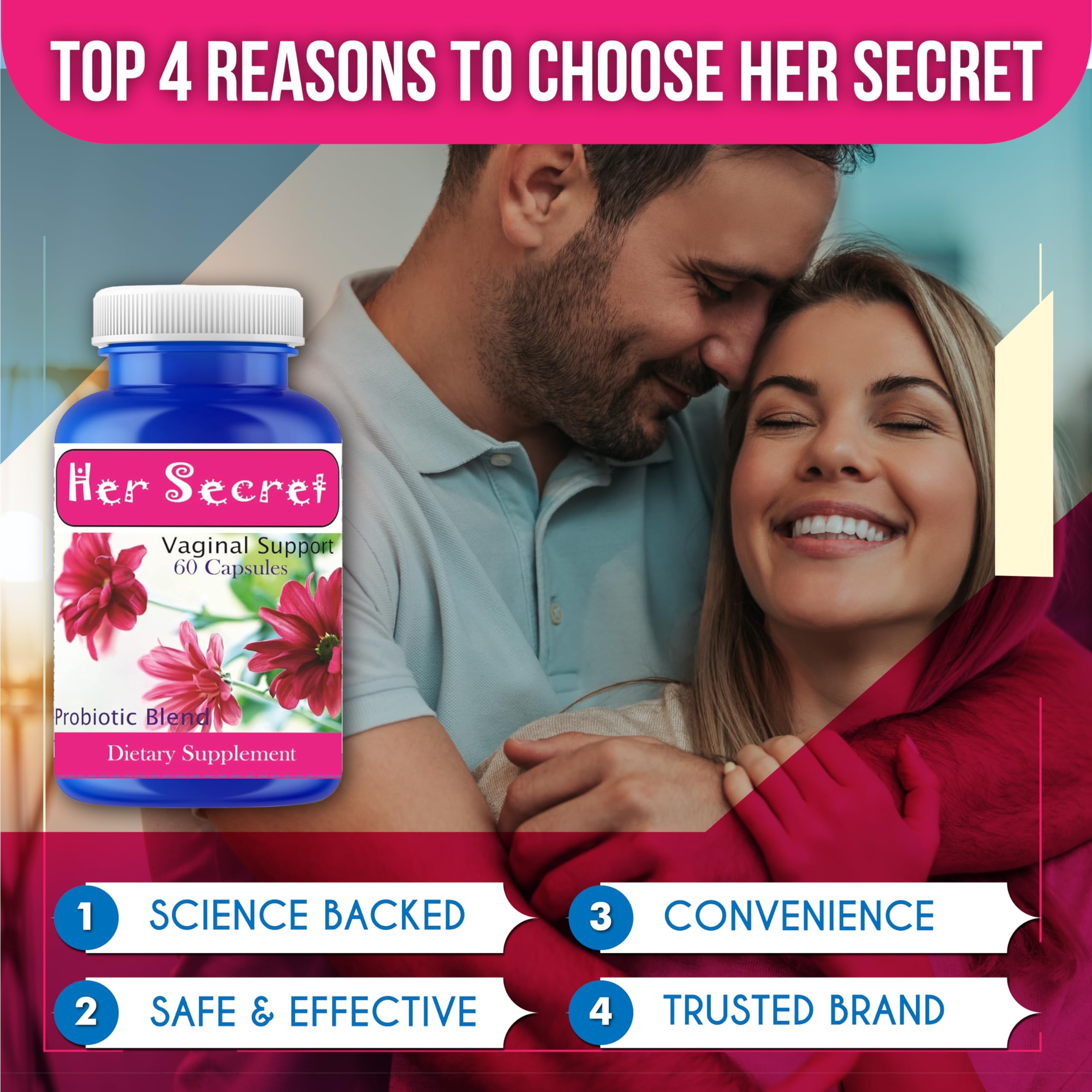 Embarrassed with Femenine Odor? Worried about Female Urinary Odor? Try Femenine Odor Supplement 60 Pills - AB Mystery