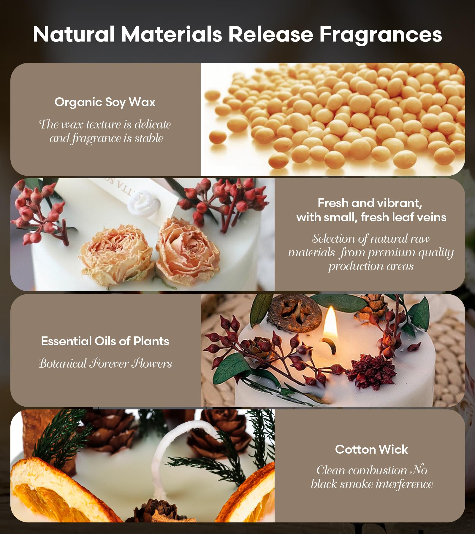 Candles Clearance | Eucalyptus & Orange Aromatherapy Candles | 10 oz Scented Candles - AB Mystery