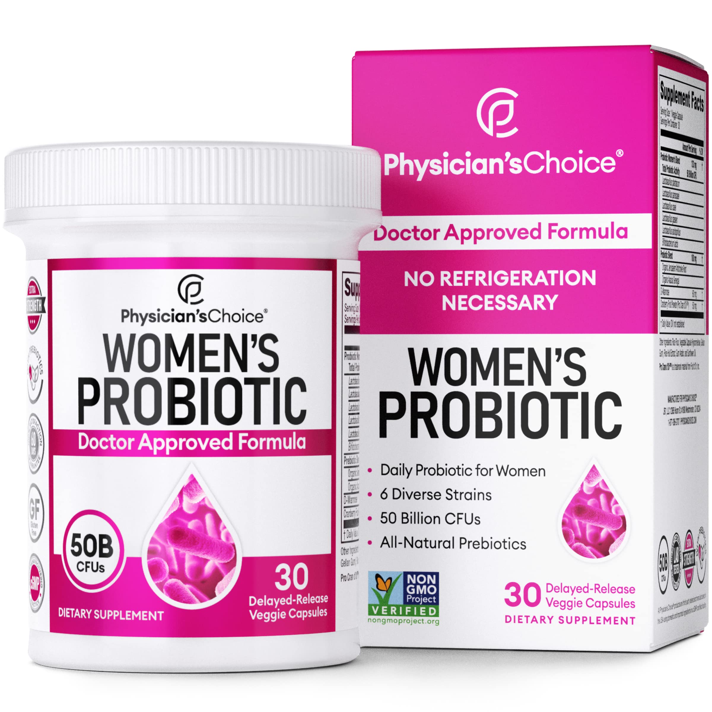 Physician's CHOICE Feminine Power Duo Bundle - Vaginal Probiotic + Womens Probiotic - AB Mystery