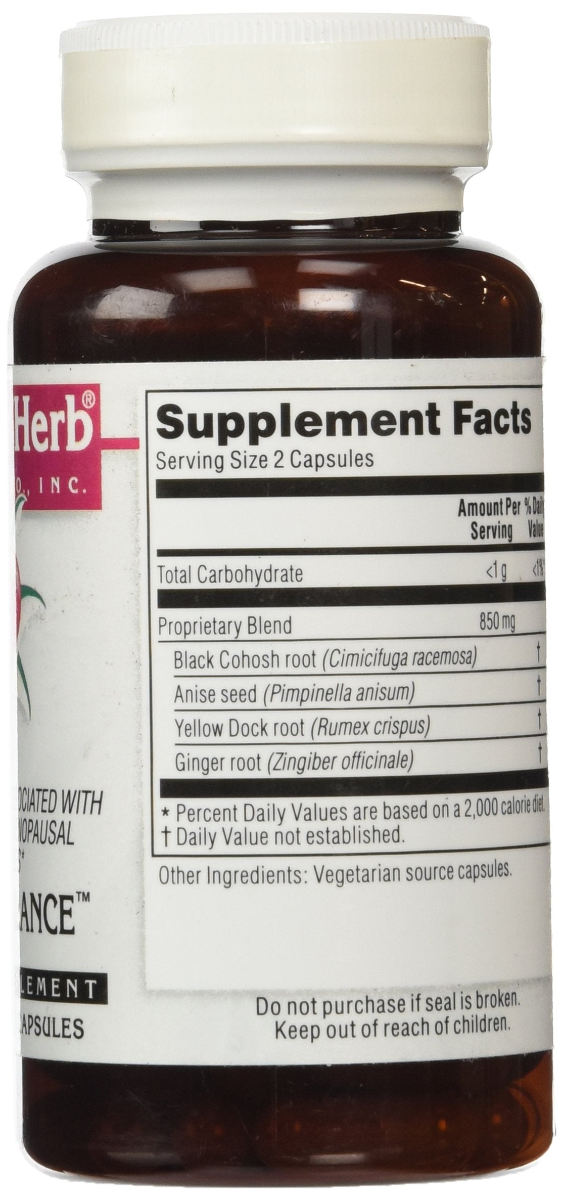 Kroeger Herb Female Balance Capsules, 100 Count - AB Mystery