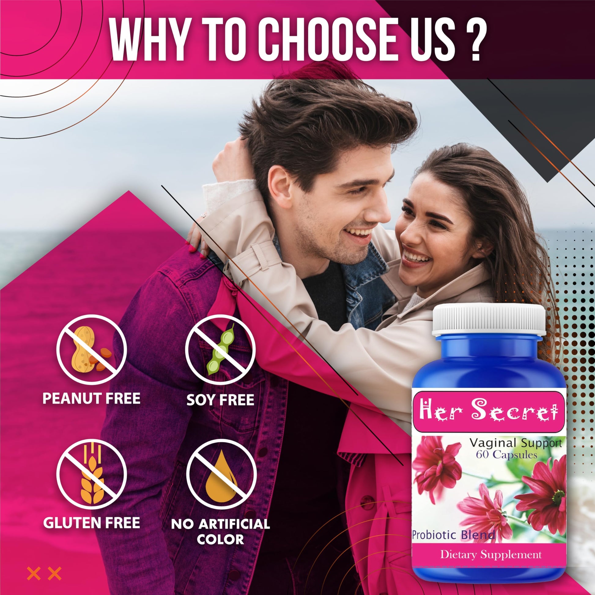 Embarrassed with Femenine Odor? Worried about Female Urinary Odor? Try Femenine Odor Supplement 60 Pills - AB Mystery