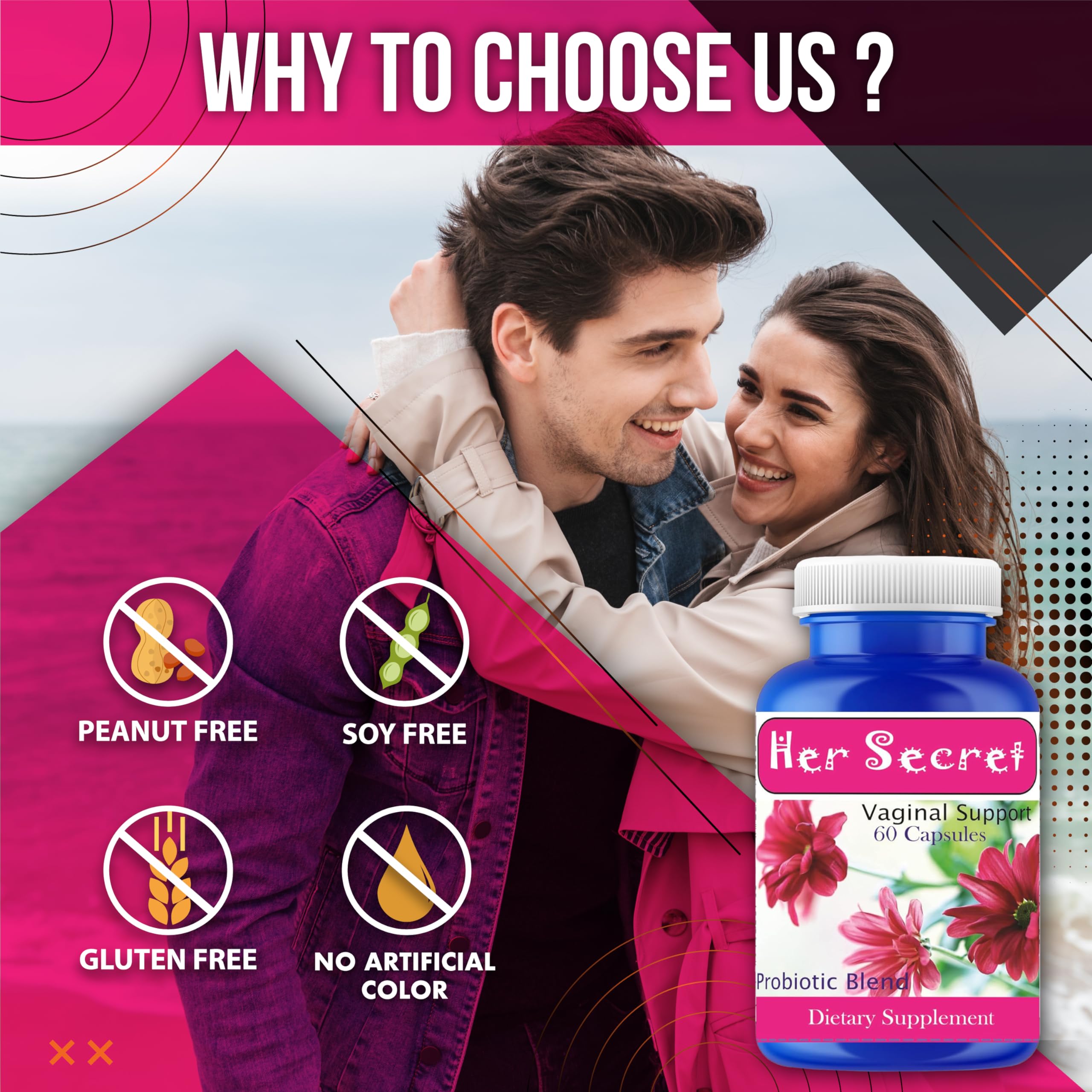 Embarrassed with Femenine Odor? Worried about Female Urinary Odor? Try Femenine Odor Supplement 60 Pills - AB Mystery