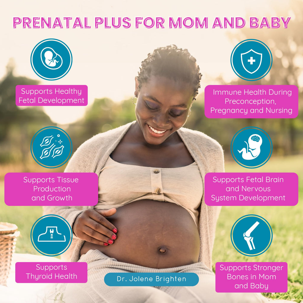 Dr. Brighten Prenatal Plus and Omega Plus Bundle for Pregnant or Nursing Mothers, Non-GMO, No Gluten Dr. Brighten