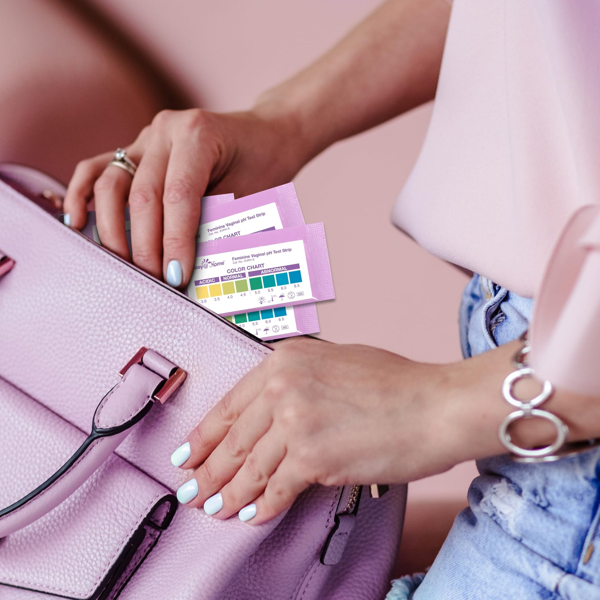 Easy@Home Vaginal pH Test -30 Strips | BV Test Kit at Home for Women | Yeast Infection Test + pH Balance - AB Mystery