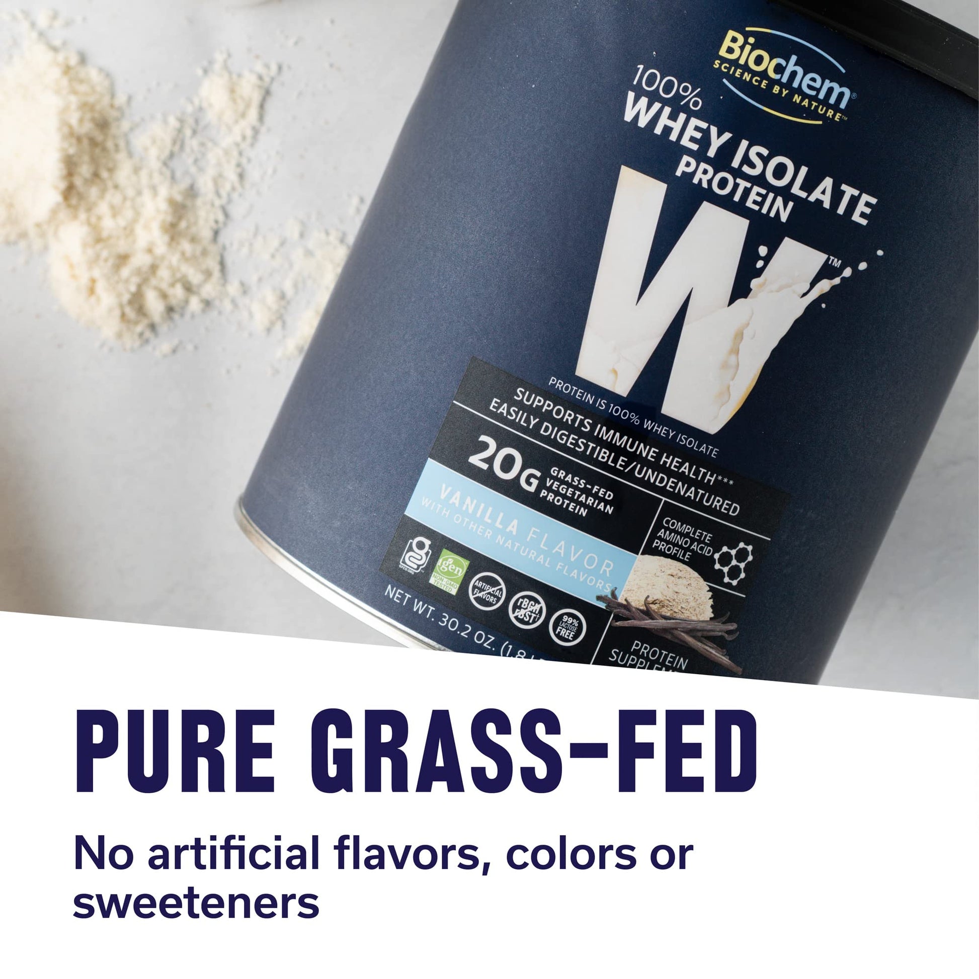 Biochem, Whey Protein Powder, 20g of Protein to Support Muscles and Intense Workouts - AB Mystery