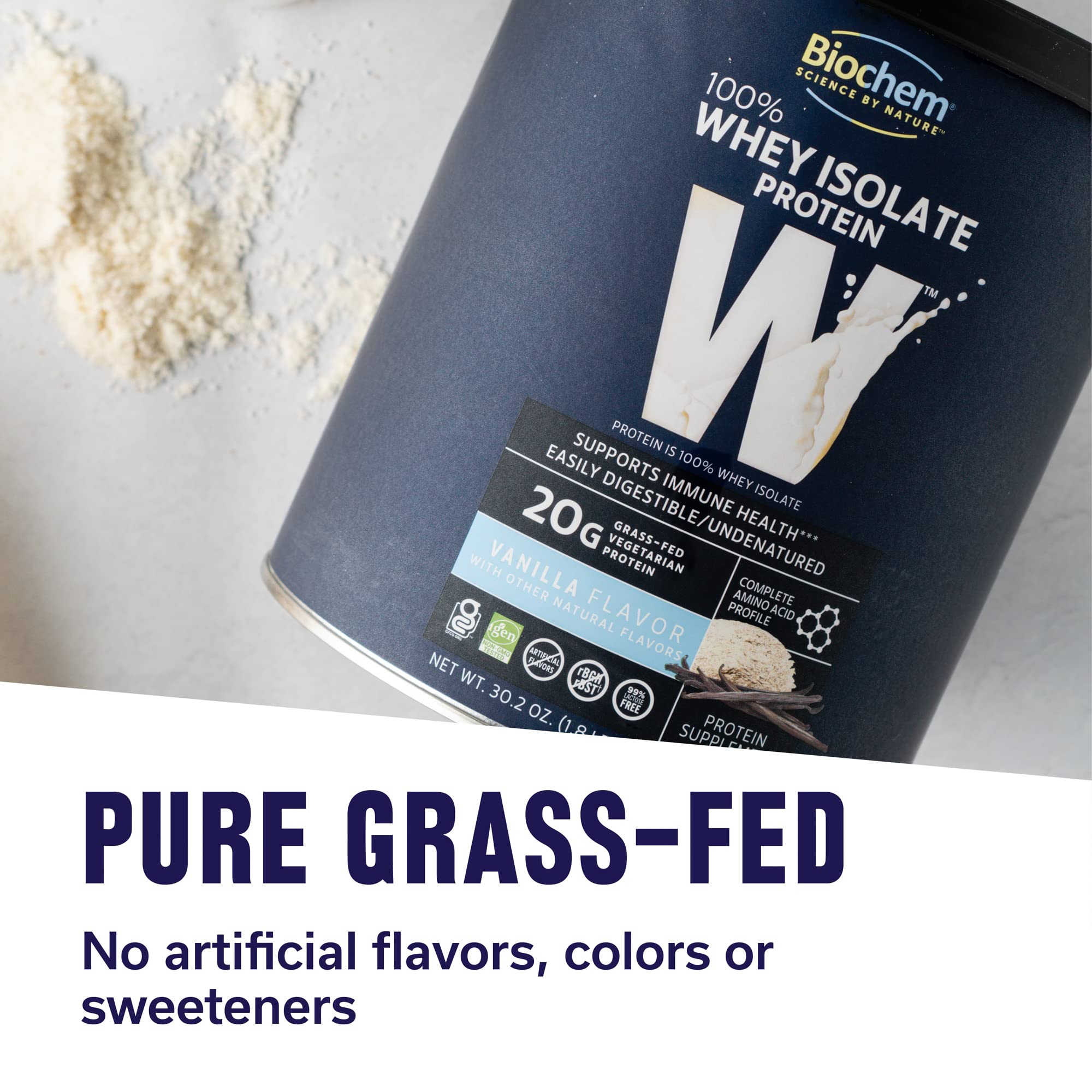 Biochem, Whey Protein Powder, 20g of Protein to Support Muscles and Intense Workouts - AB Mystery