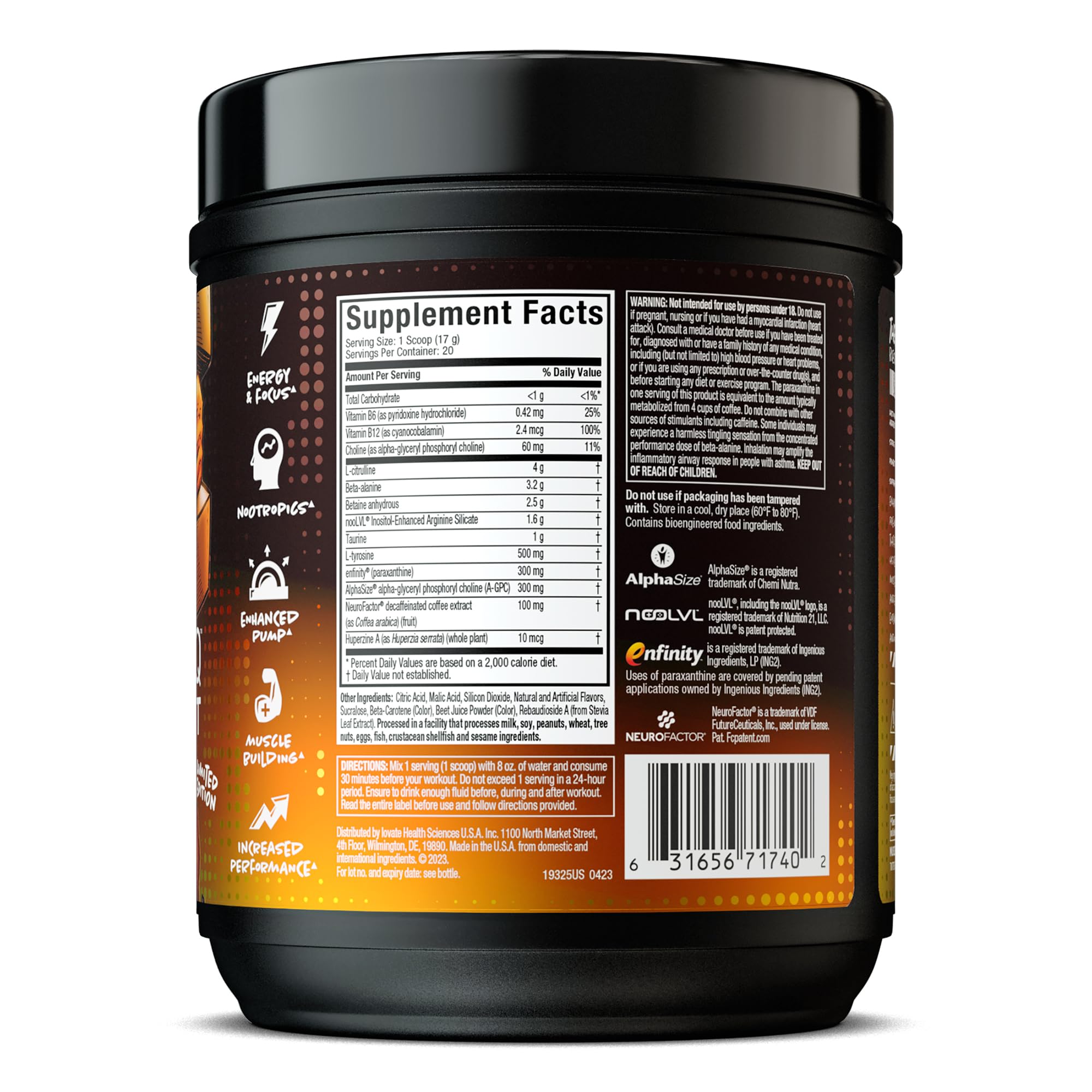 MuscleTech Pre Workout Powder EuphoriQ PreWorkout Smart Pre Workout Powder - AB Mystery