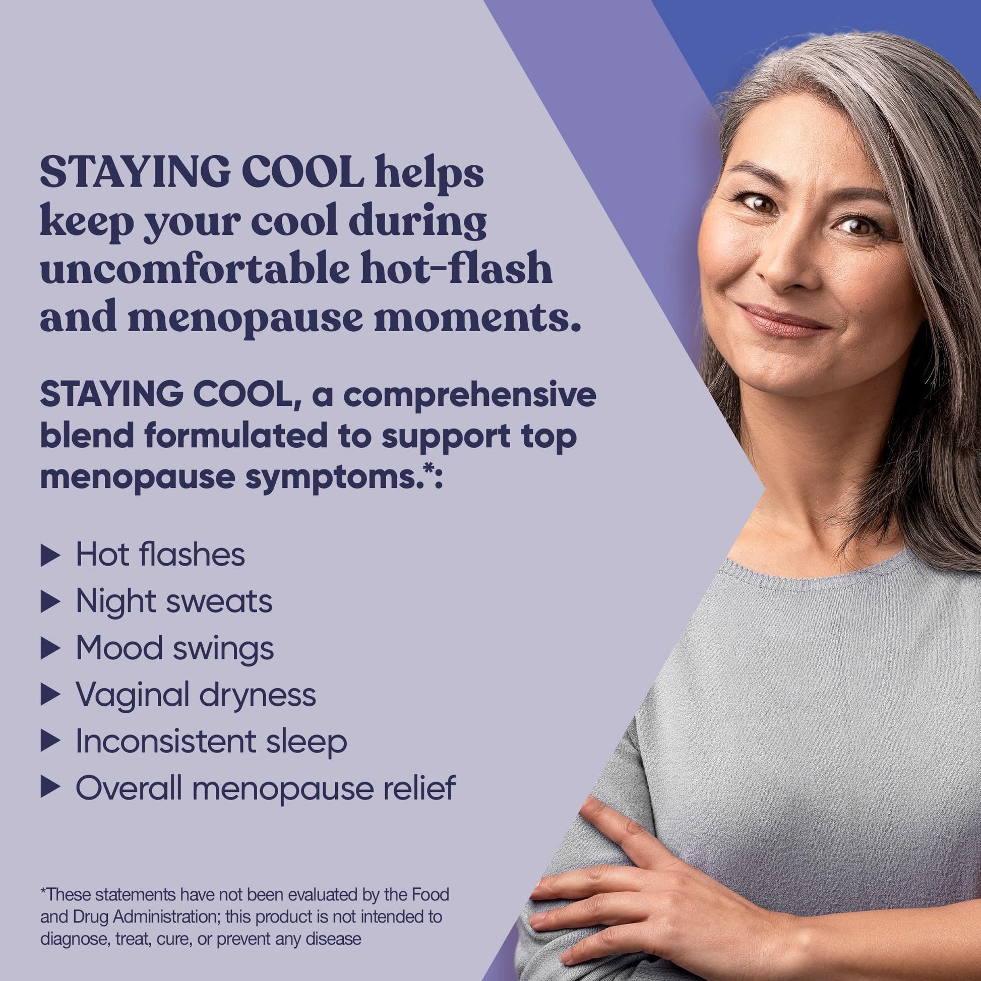 Staying Cool Menopause Supplements for Women – Hormonal Hot Flashes, Weight Support - AB Mystery