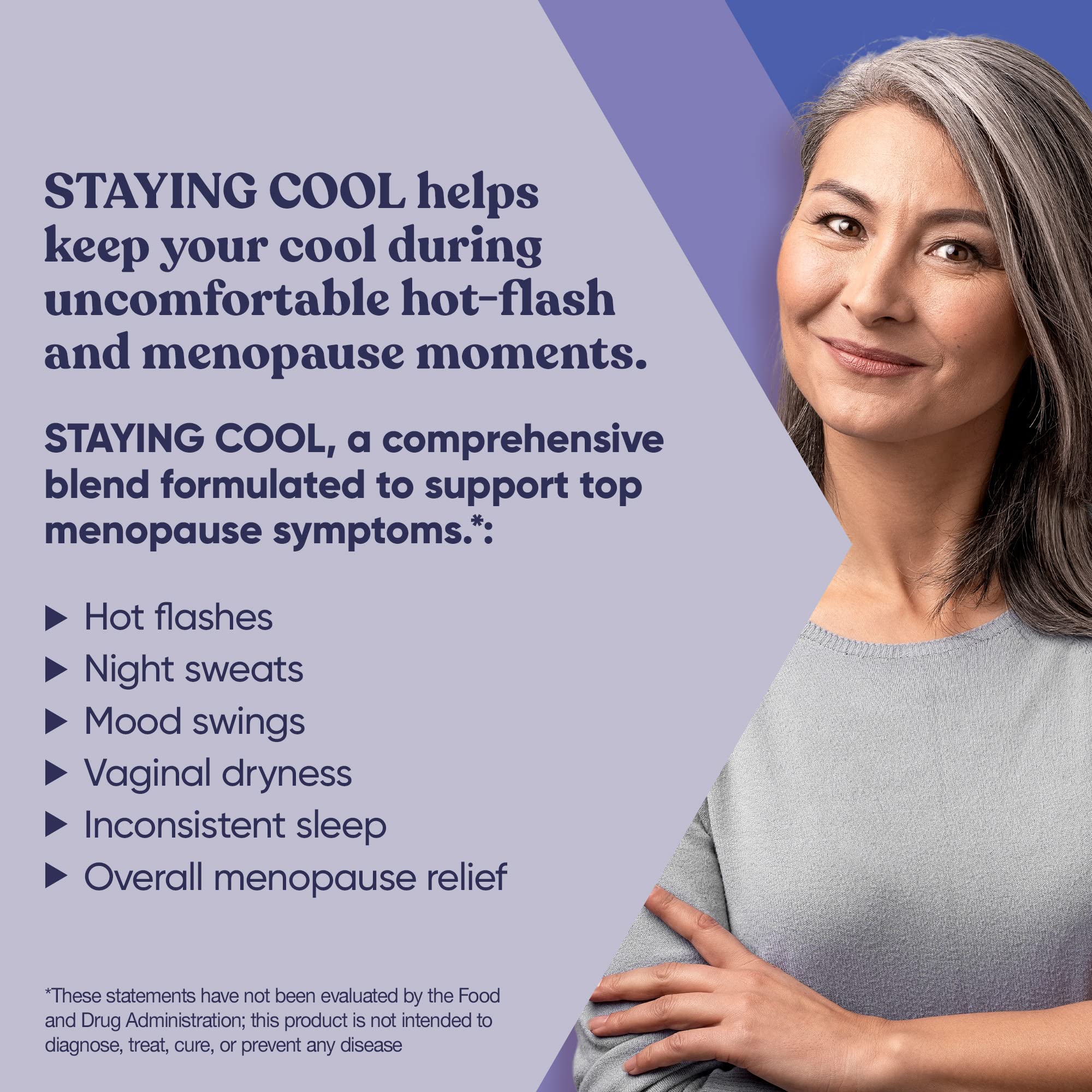 Staying Cool Menopause Supplements for Women – Hormonal Hot Flashes, Weight Support - AB Mystery