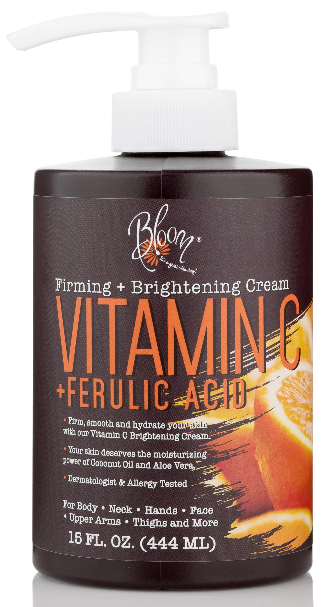 BLOOM Vitamin C Cream Body Lotion & Face Moisturizer W/Coconut Oil | Natural Skin Care - AB Mystery