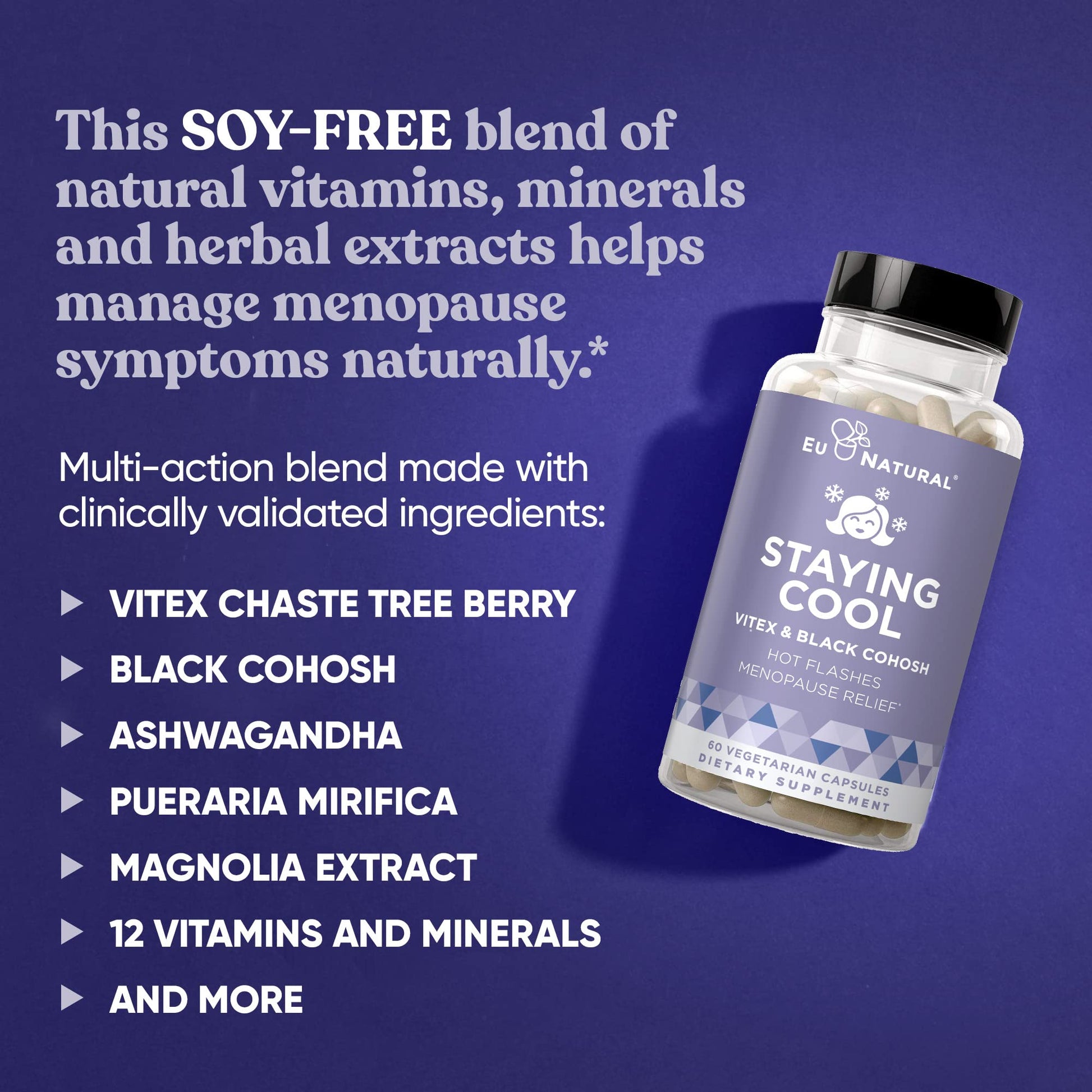 Staying Cool Menopause Supplements for Women – Hormonal Hot Flashes, Weight Support - AB Mystery