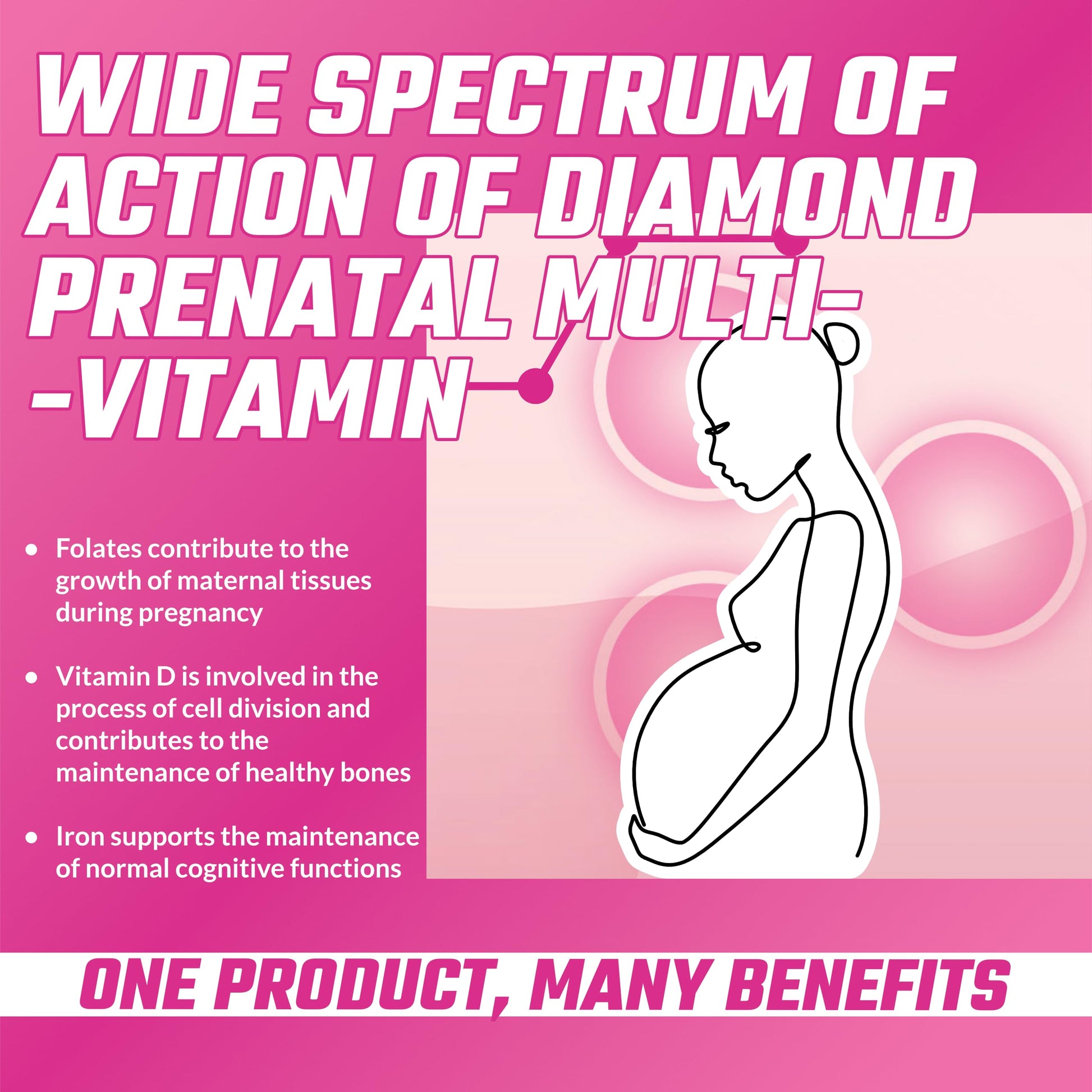 APOLLO'S HEGEMONY Diamond Prenatal Multivitamin with Ginger, CoQ10, Myo-Inositol, Quatrefolic® APOLLO'S HEGEMONY