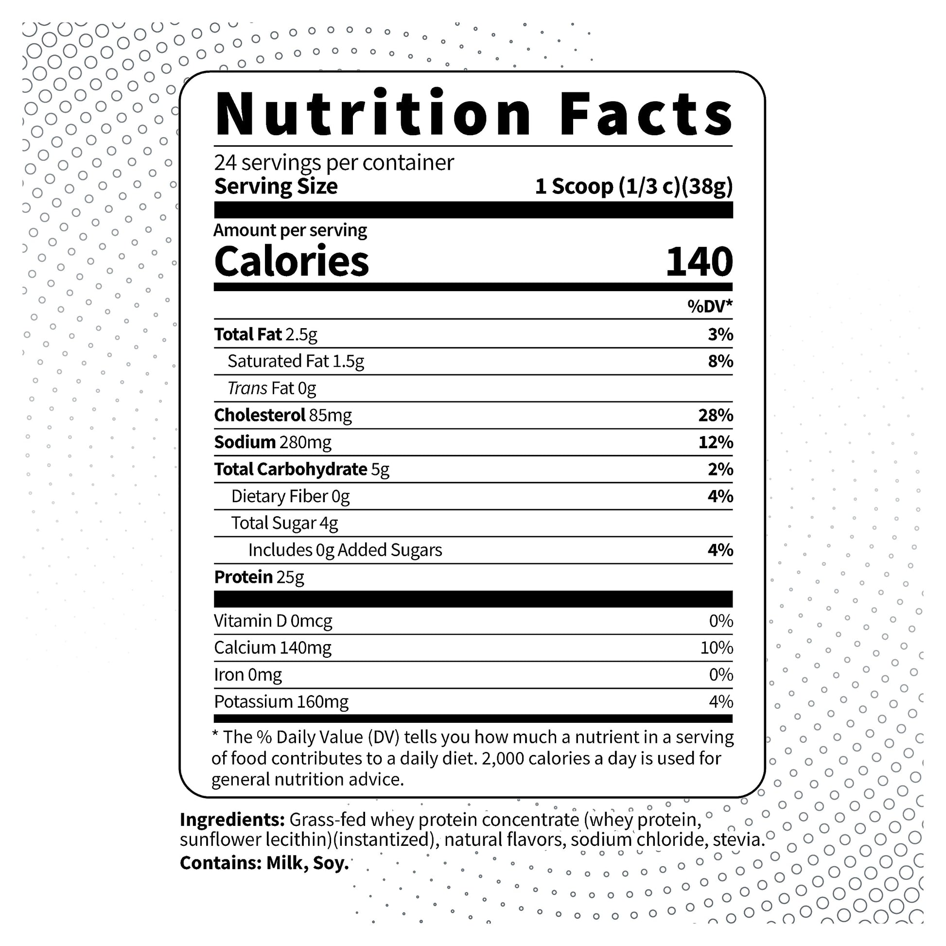 Type Zero Grass Fed Whey Protein Concentrate Powder (Vanilla, 2LBS) - Gluten Free - AB Mystery