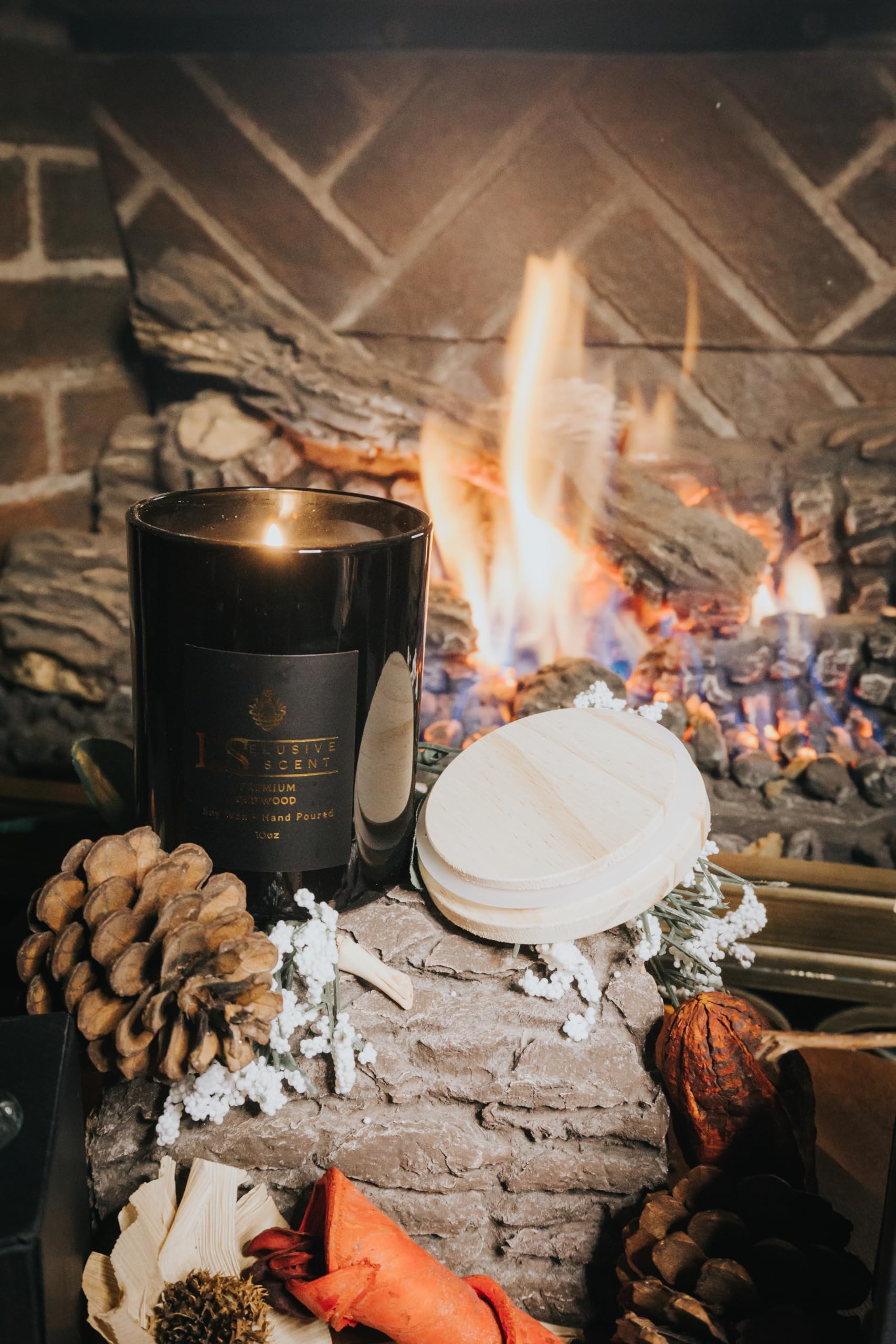 Oud Wood | 10oz | Premium Candle | Scented Candle | Aromatherapy | Essential Fragrance Oils - AB Mystery