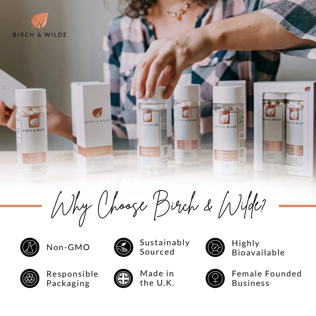 Marine Collagen Peptides Capsules - Hydrolyzed Collagen Supplements for Women & Men - AB Mystery