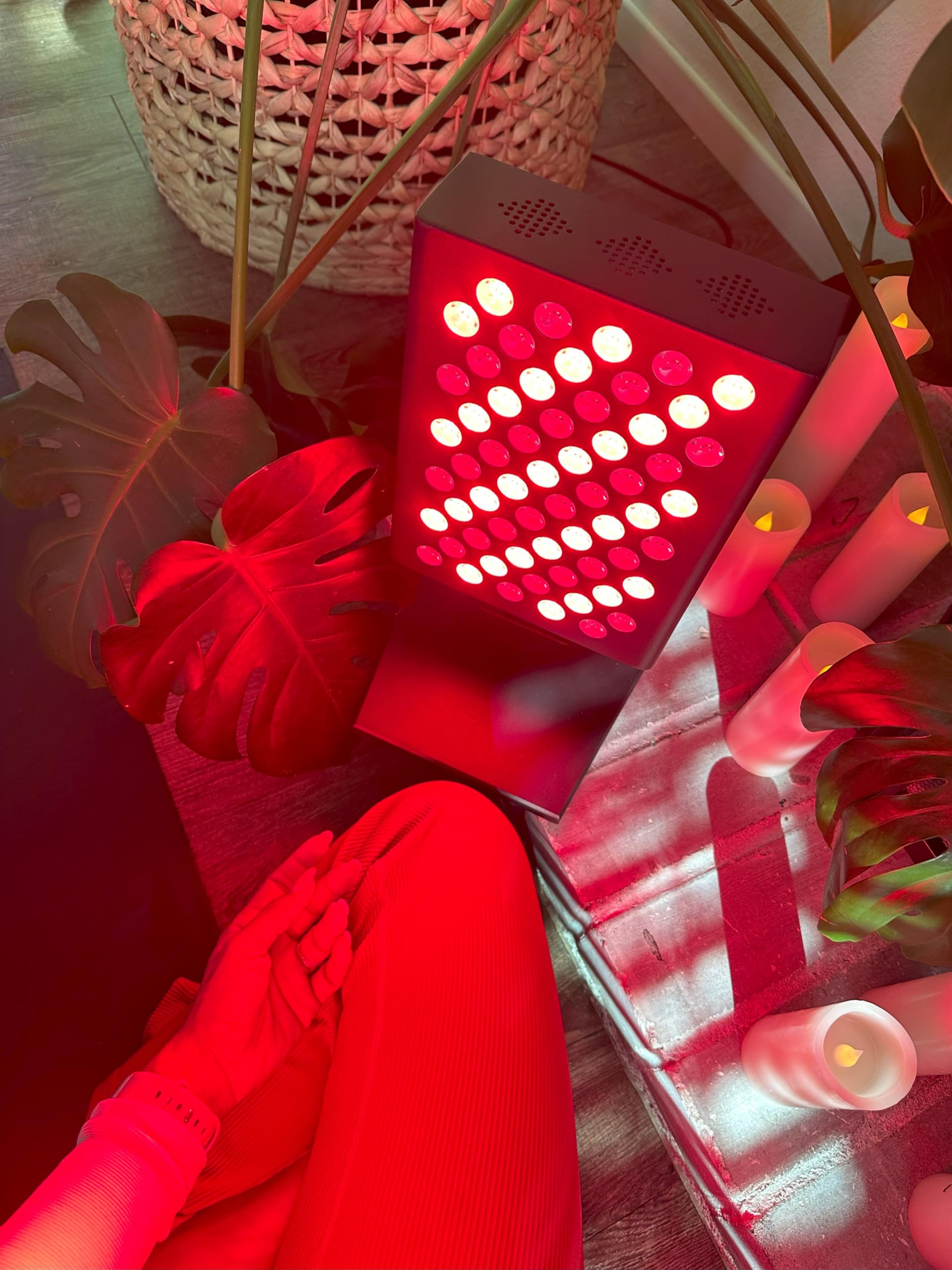 ADVARAYS Red Light Therapy Lamp: Infrared Heating Pad Pain Relief for Body 60 LEDs Panel Red Light - AB Mystery