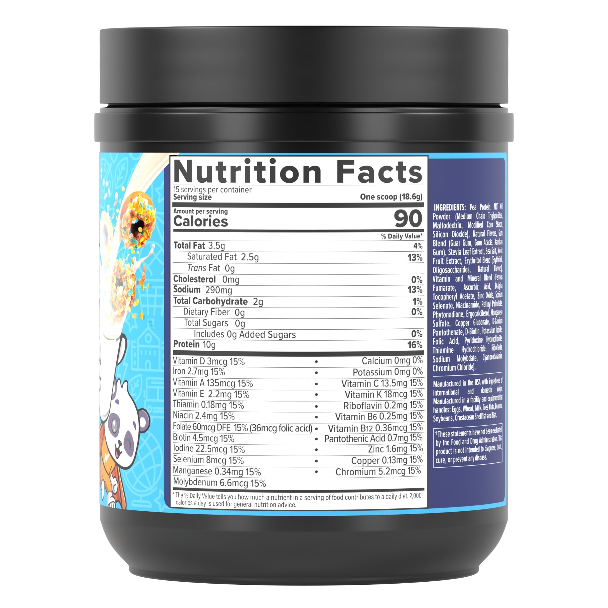InnoSupps Fruity Donut Plant-Powered Protein for Kids: Essential Nutrients, Delicious - AB Mystery