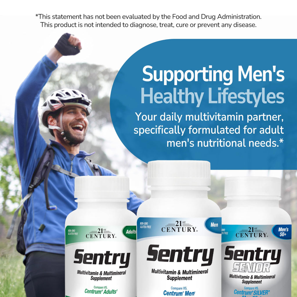 21st Century Sentry Men Multivitamin, 120 Count - AB Mystery