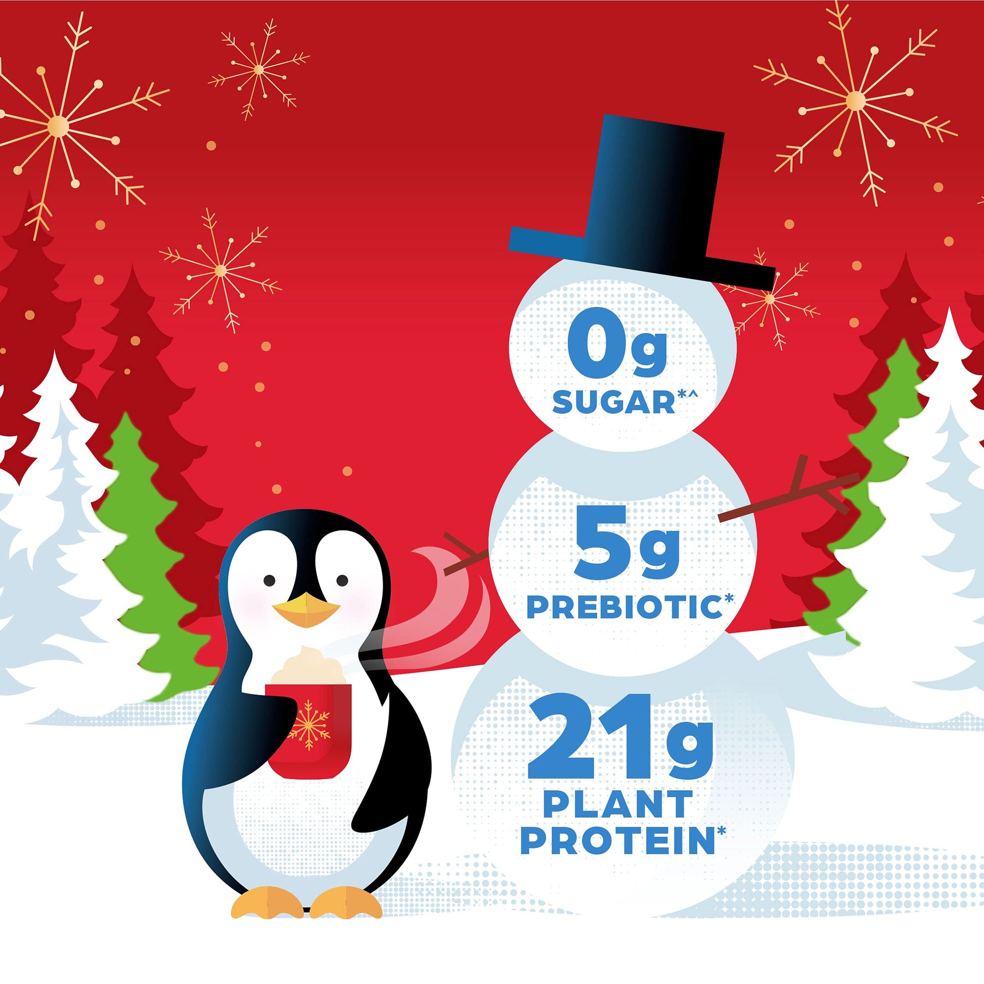 Orgain Organic Vegan Protein Powder, Peppermint Hot Cocoa Seasonal Holiday Flavor - AB Mystery