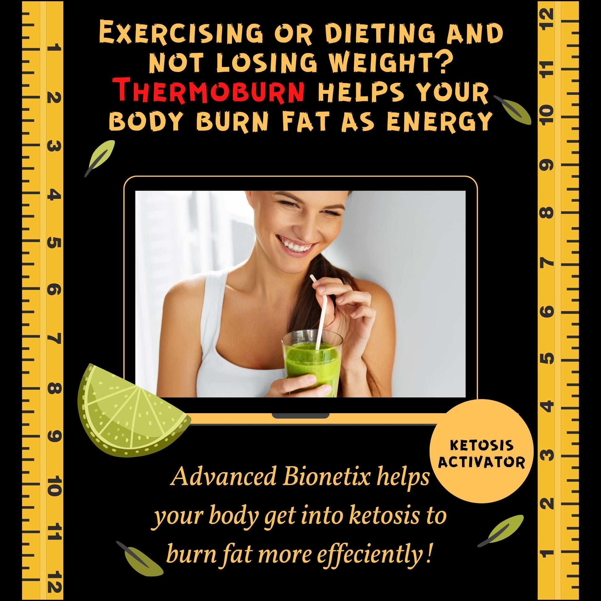 ThermoBurn™ Ketosis Activator Keto Pills + Apple Cider Vinegar Capsules Fat Burner - AB Mystery