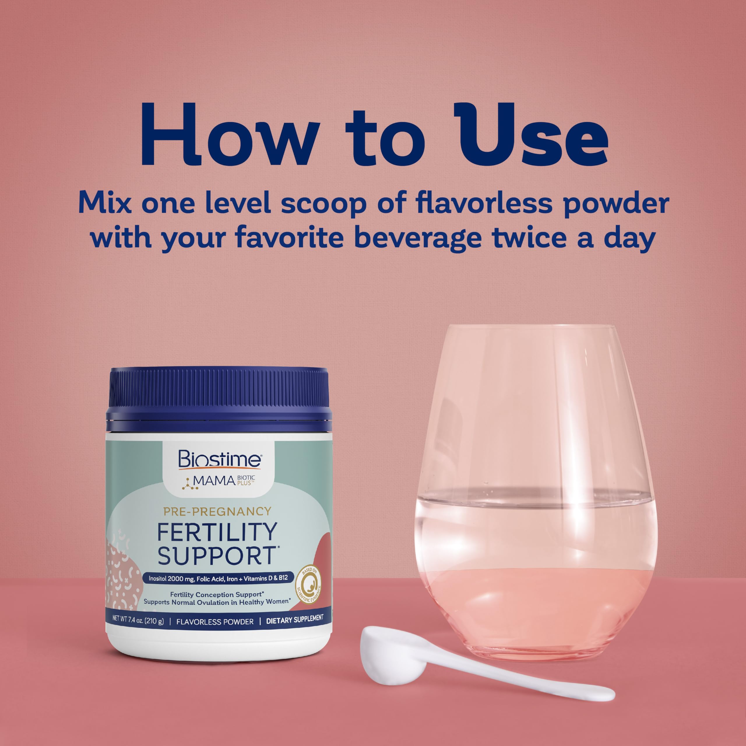 Biostime Mamabiotic Fertility and Conception Support Inositol Supplement | Folic Acid, Zinc, Selenium Biostime